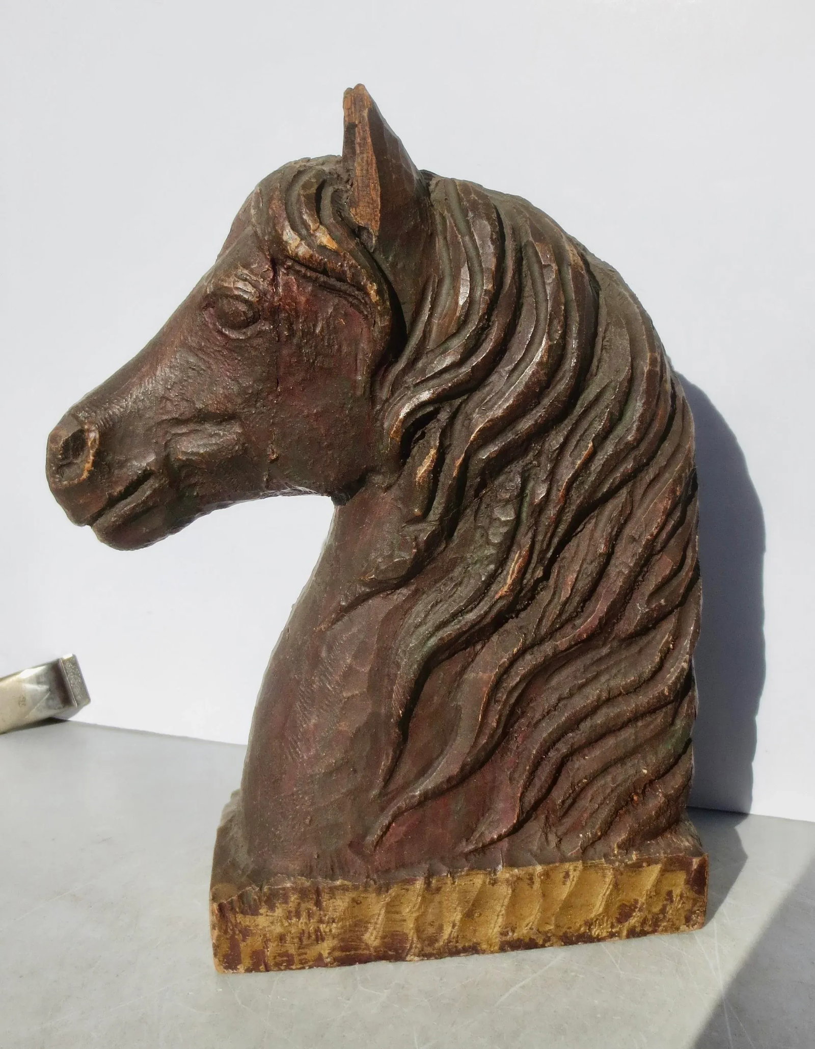 Folk Art Wooden Horse Knight - 4