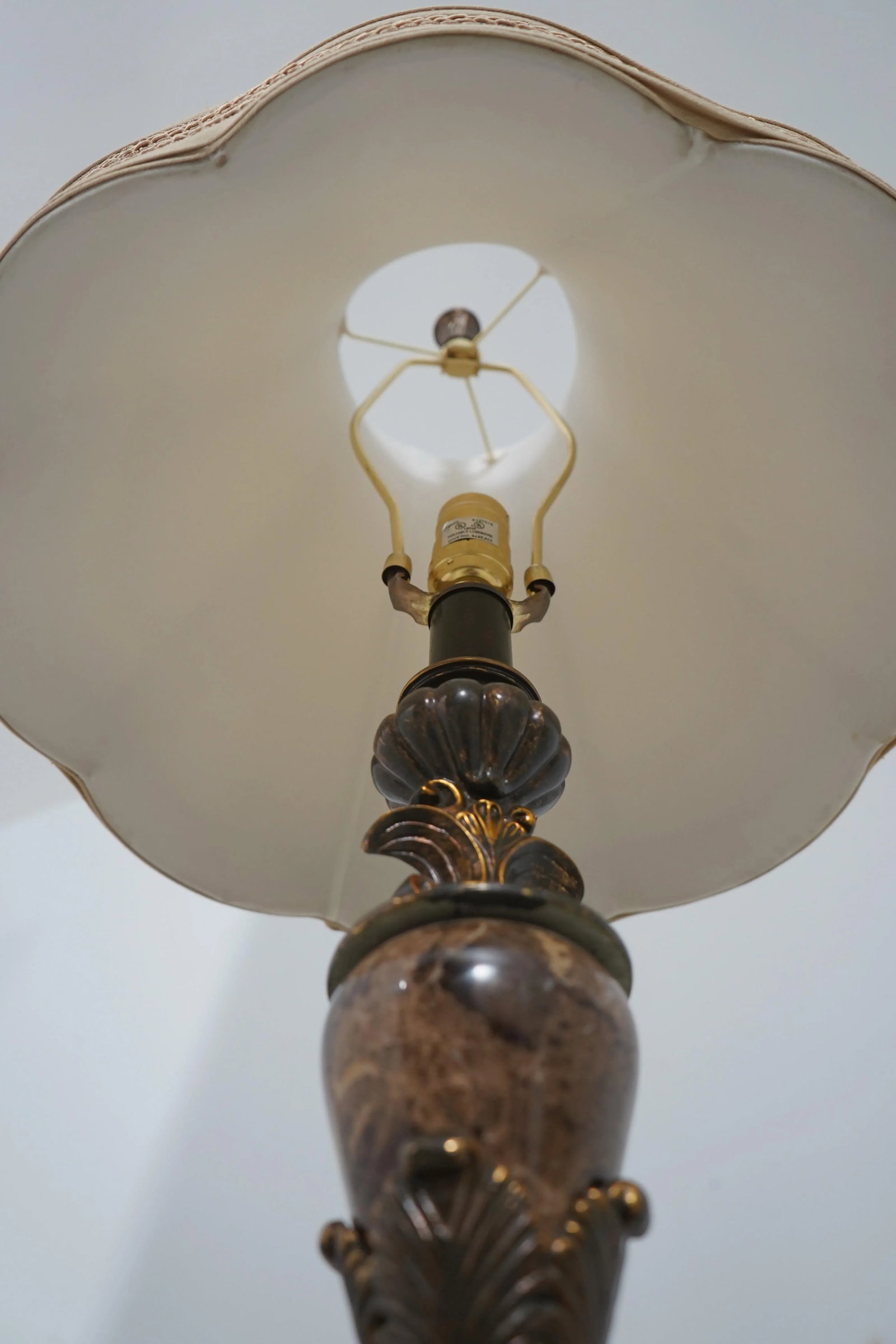 Nice Decorative Floor Lamp W. Marble Inserts - 10
