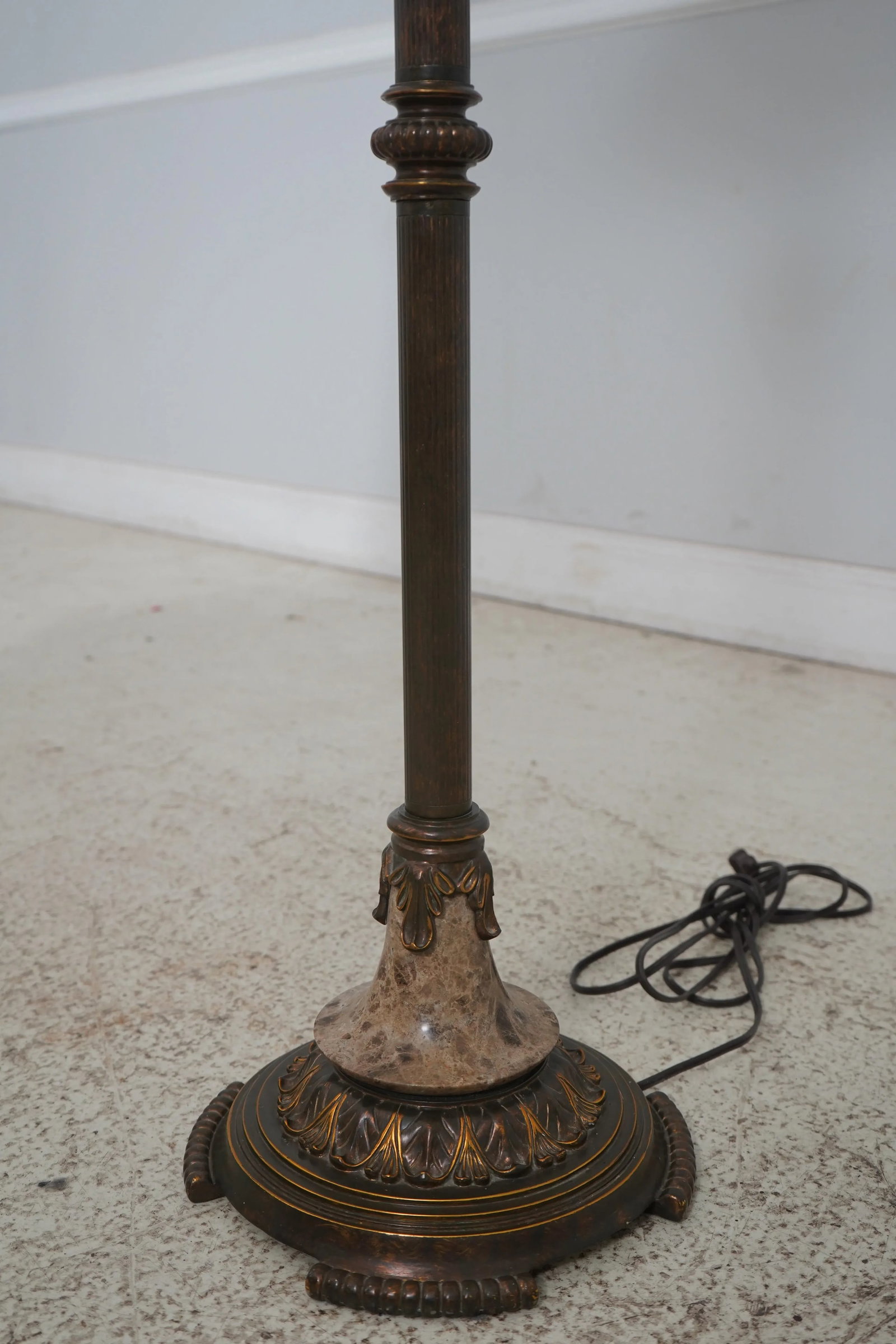 Nice Decorative Floor Lamp W. Marble Inserts - 2