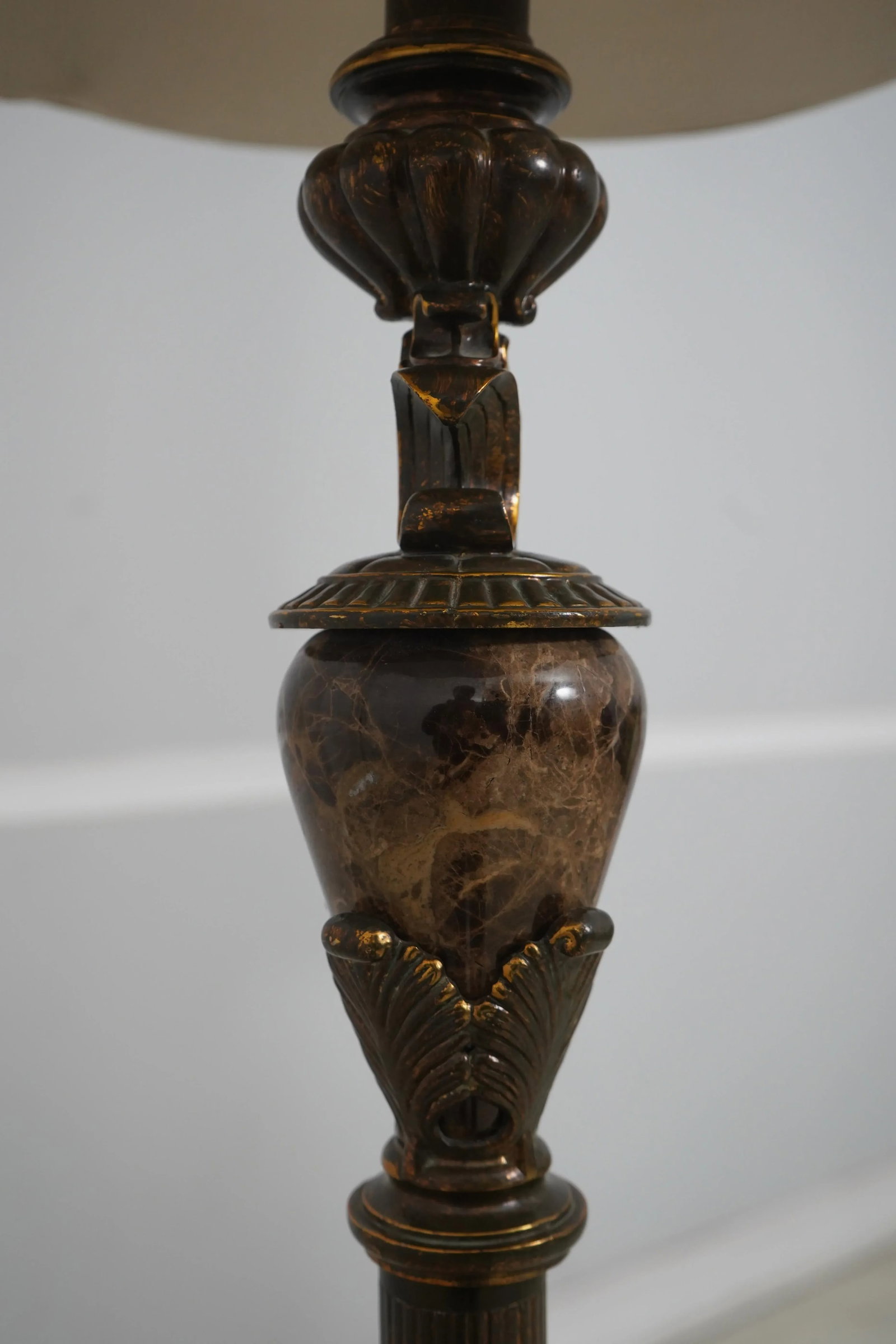 Nice Decorative Floor Lamp W. Marble Inserts - 6