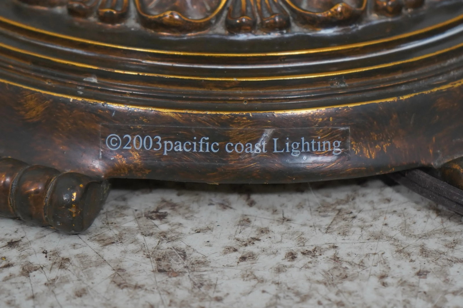 Nice Decorative Floor Lamp W. Marble Inserts - 7