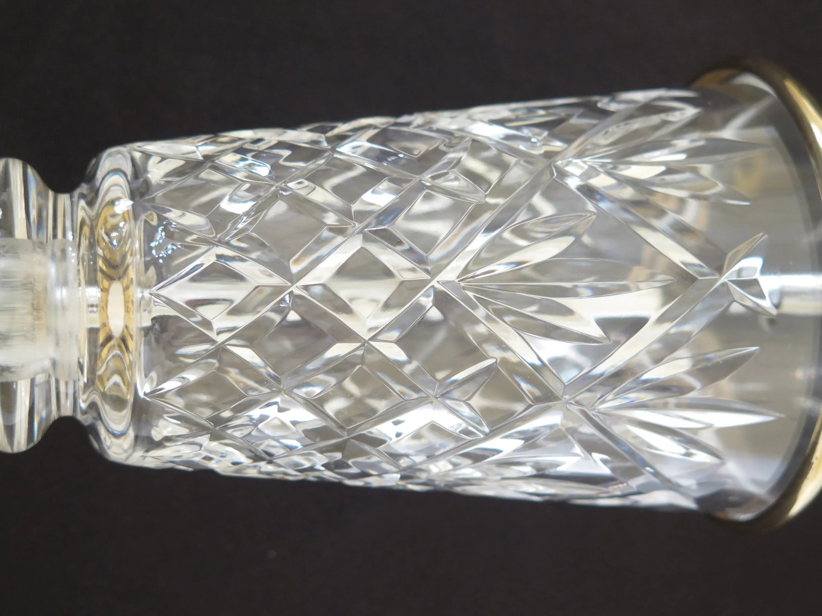 1990s Traditional Waterford Crystal Table Lamp With Shade - 5