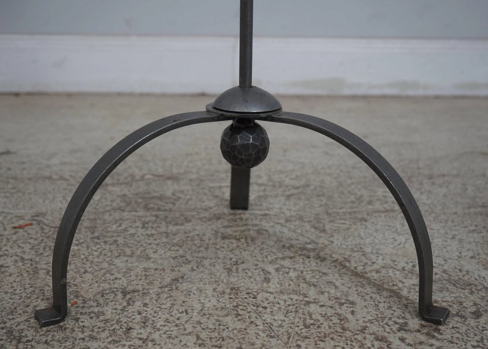 Hand Crafted Wrought Iron Adjustable Arm Primitive Floor Lamp - 5