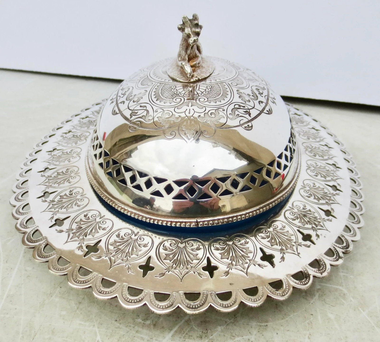 Butter Server Silver Plate Circa 1850 - Set of 3 - 2