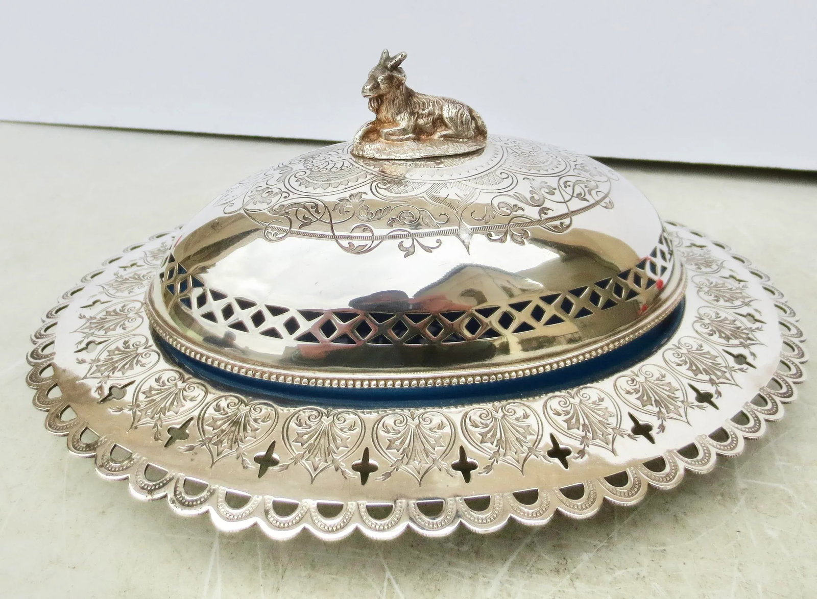Butter Server Silver Plate Circa 1850 - Set of 3 - 4