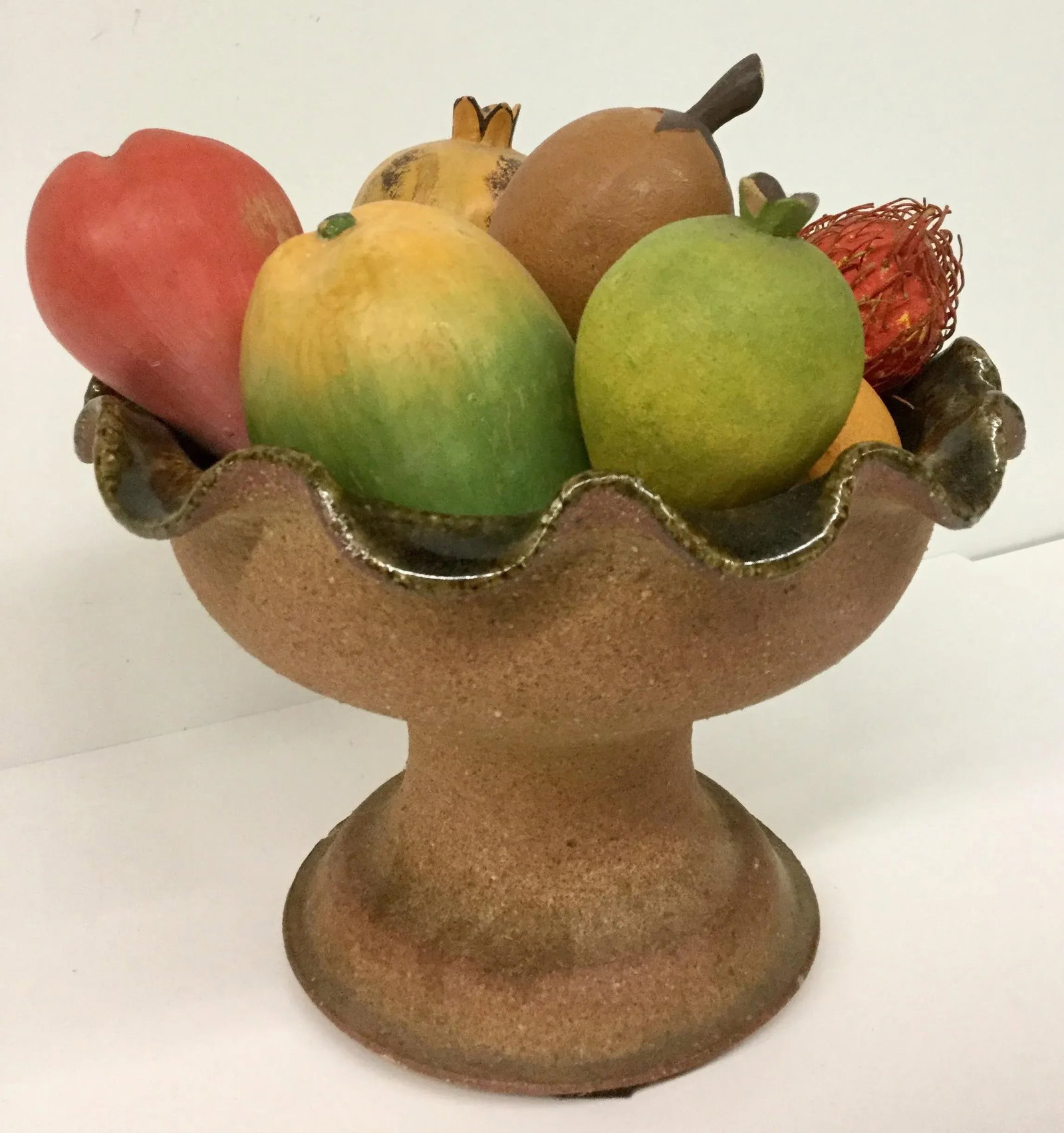 1970s Vintage Tropical Fruit & Italian Clay Topiary - 10 Pieces - 2