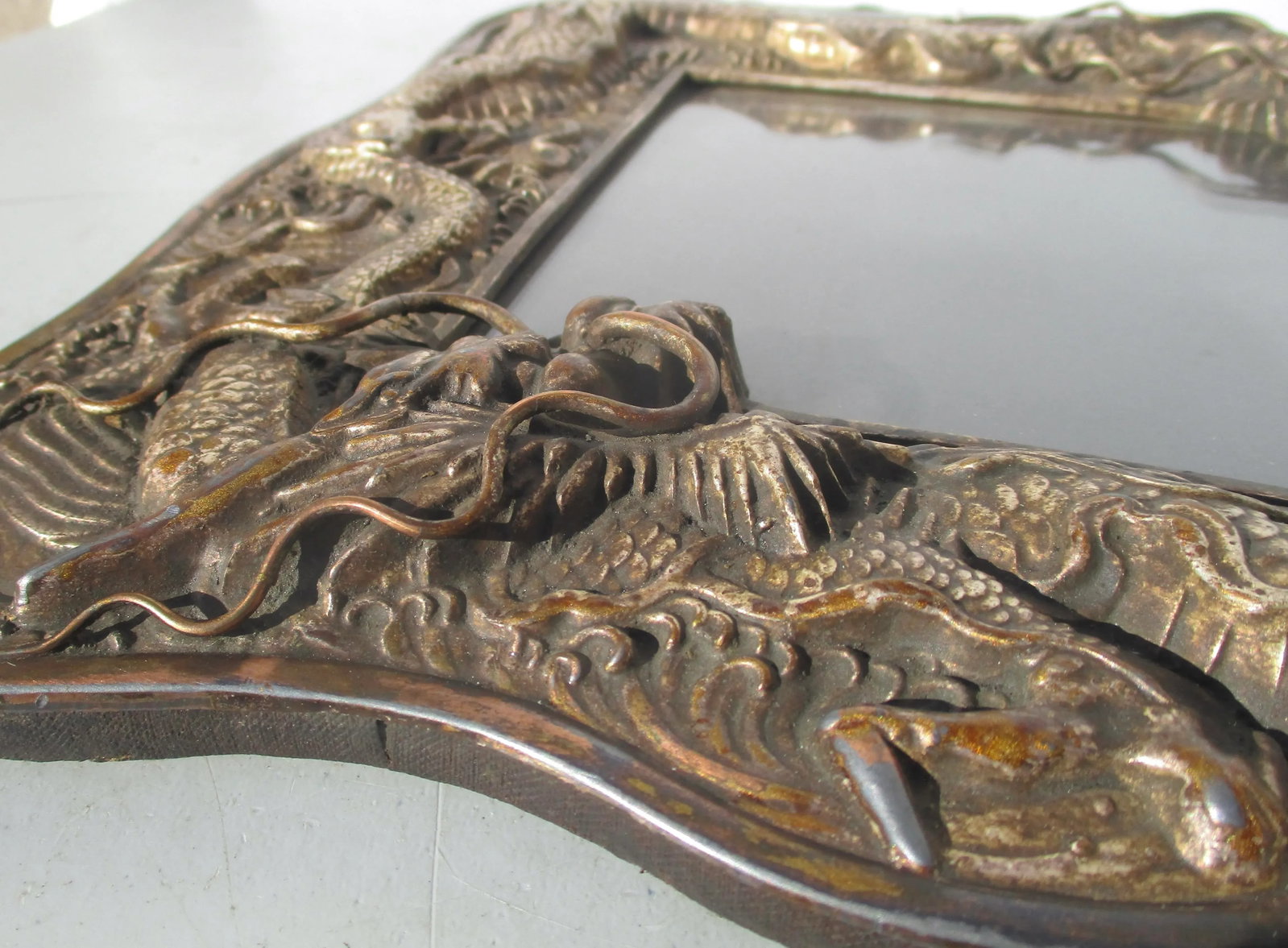 Antique Dragon Photo Frame Circa 1920s - 4