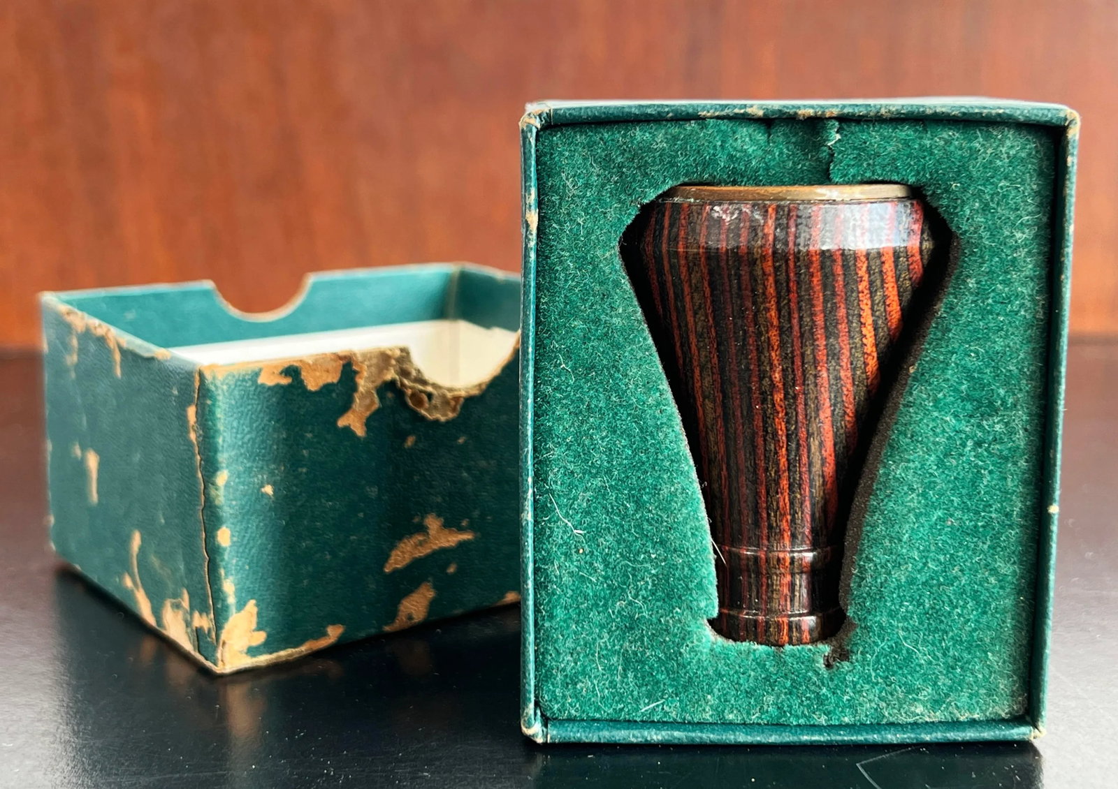 Vintage Exotic Wood & Brass Kaleidoscope - 7