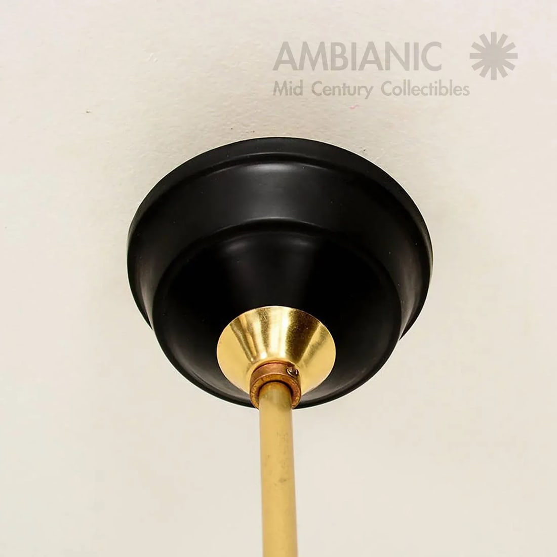 Mid-Century Modern Italian Chandelier With Three Arms - 6