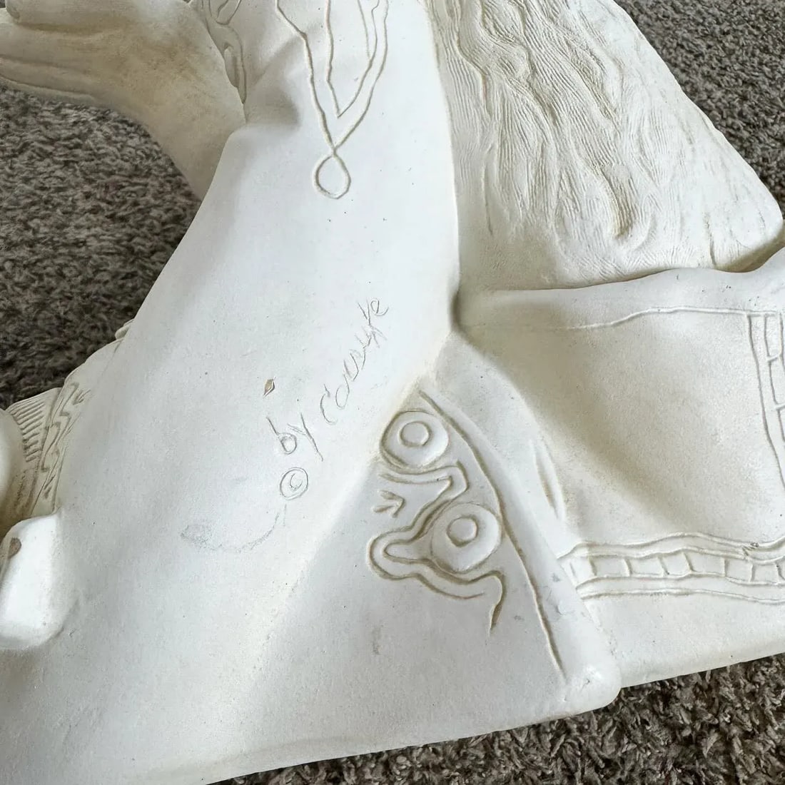 Boho Regency Plaster Monkey Tables by Continental Accents - a Pair - 11