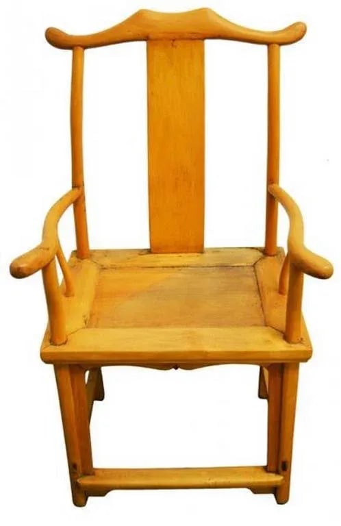 Antique Natural Wood Lamp Hanger Side Chair From China, 19th Century - 5