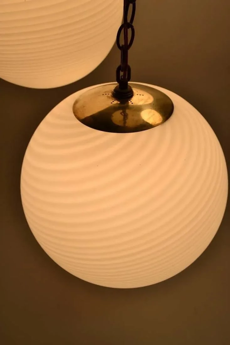 Four-Globe, Cascading Form Cahndelier - 3