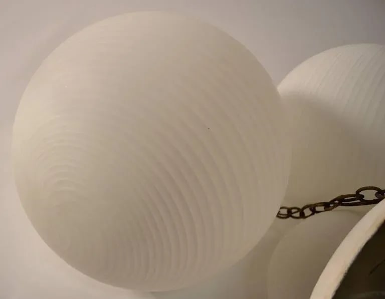Four-Globe, Cascading Form Cahndelier - 9