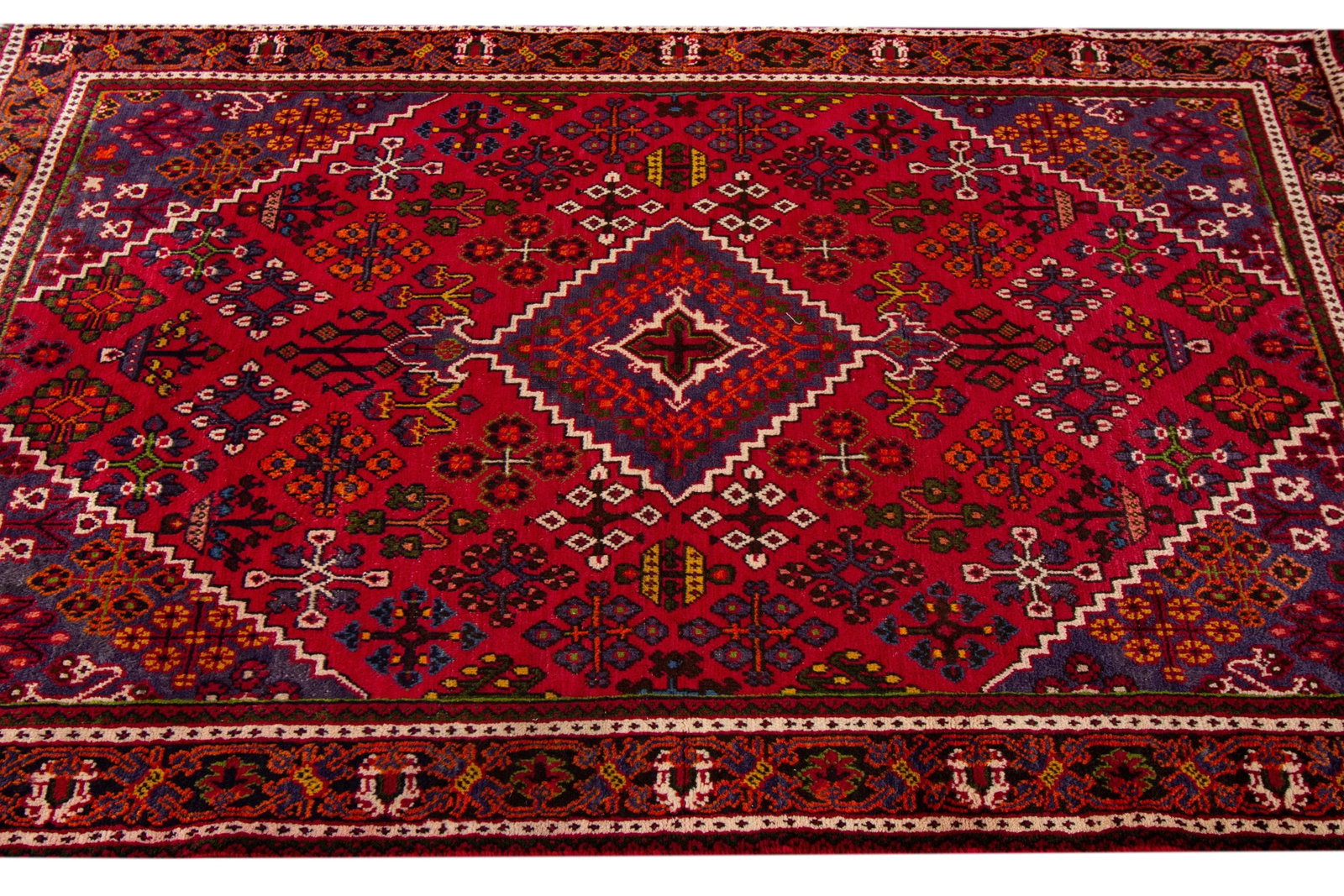 Vintage Persian Joshegan Rug, 4'3" X 7' - 5