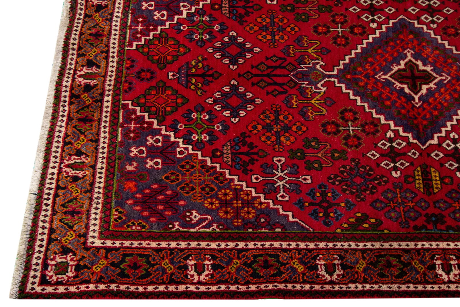 Vintage Persian Joshegan Rug, 4'3" X 7' - 6