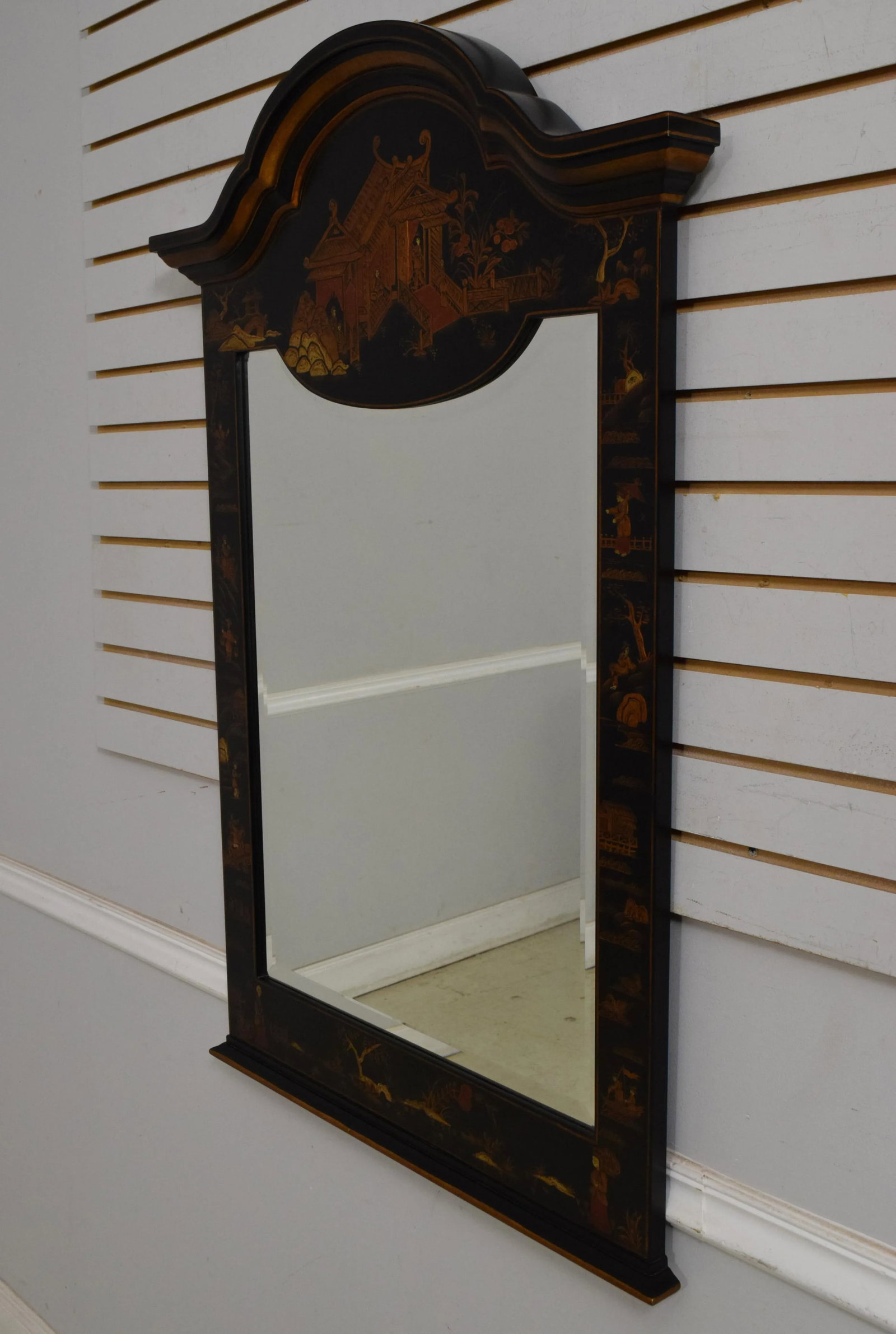Lineage Chinoiserie Decorated Beveled Glass Mirror - 2