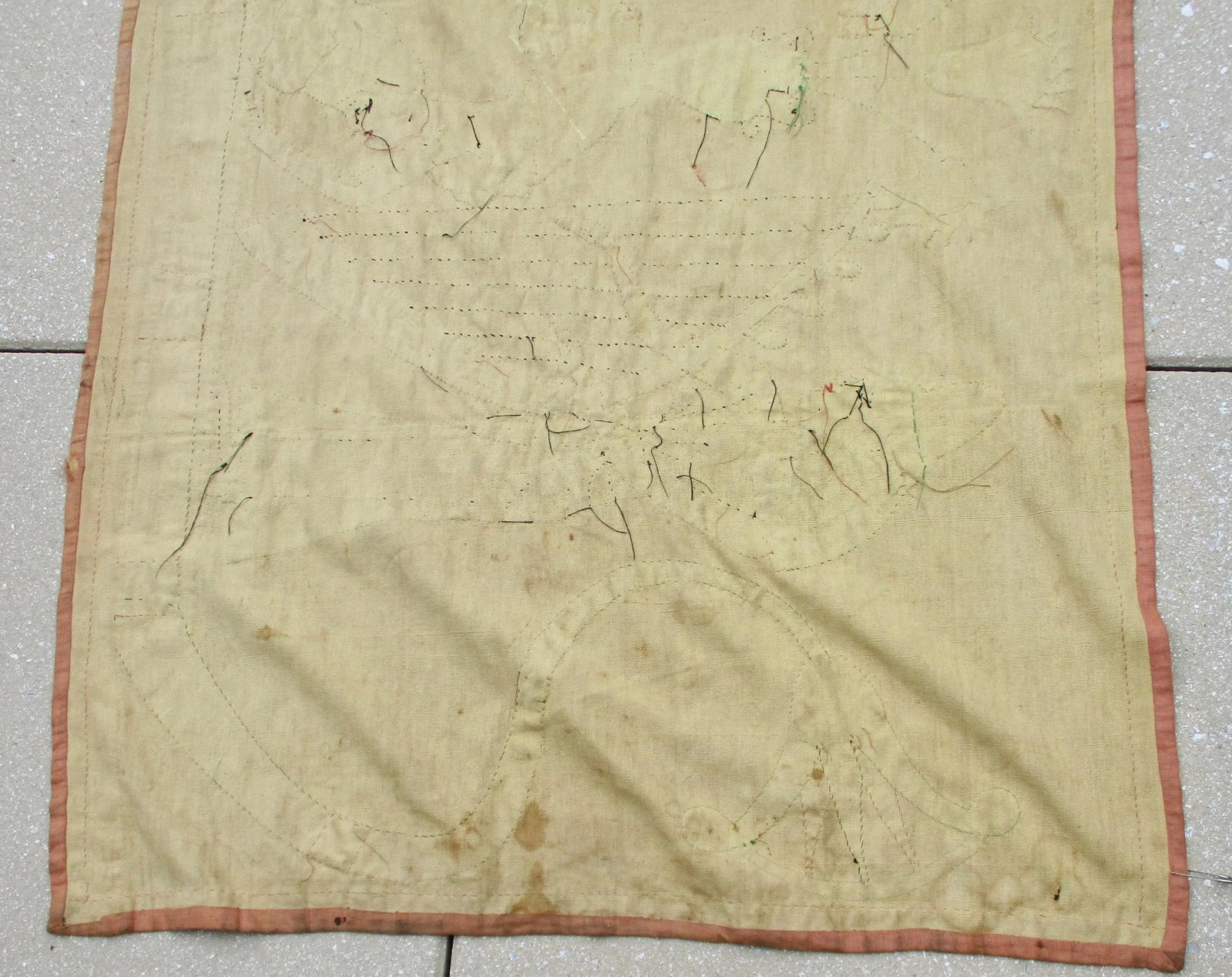 1970s Vintage Ancient Scene Large Scale Egyptian Applique Textile - 8