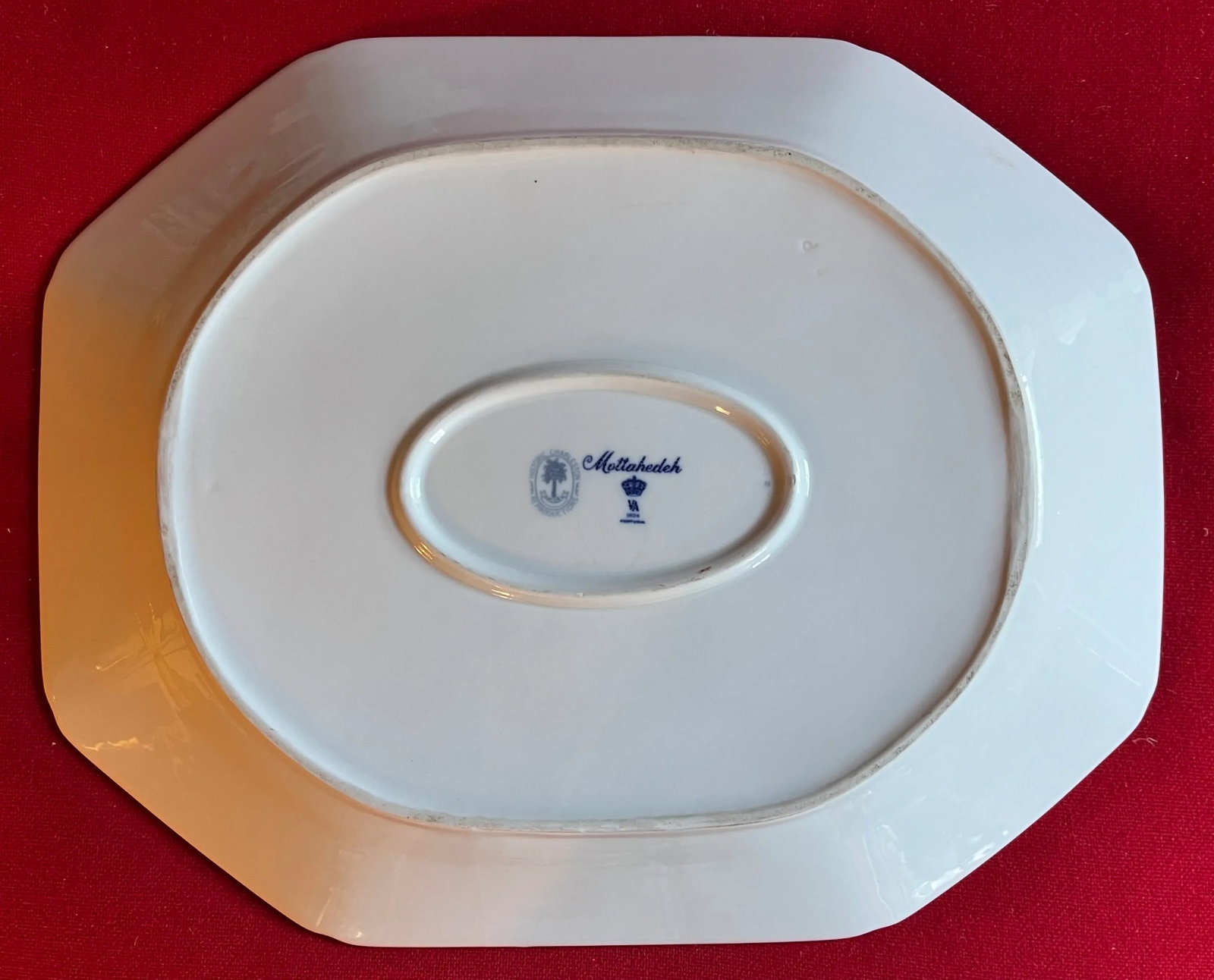 Large 17" Chinese Export Blue & White Canton Platter by Mottahedeh for Historic Charleston - 6