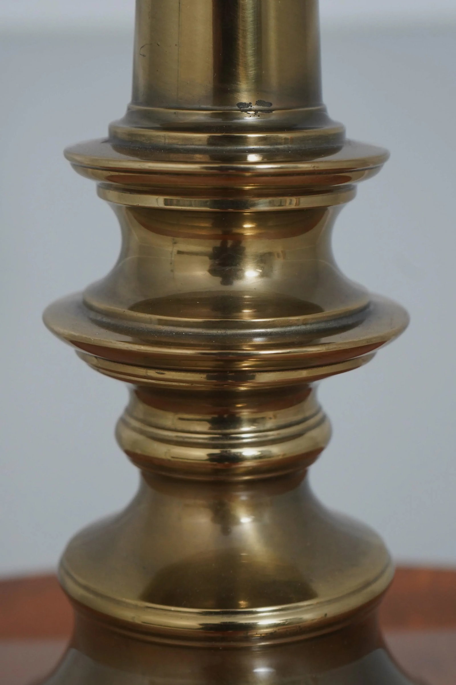 Stiffell Traditional Brass Table Lamp W. Shade - 8