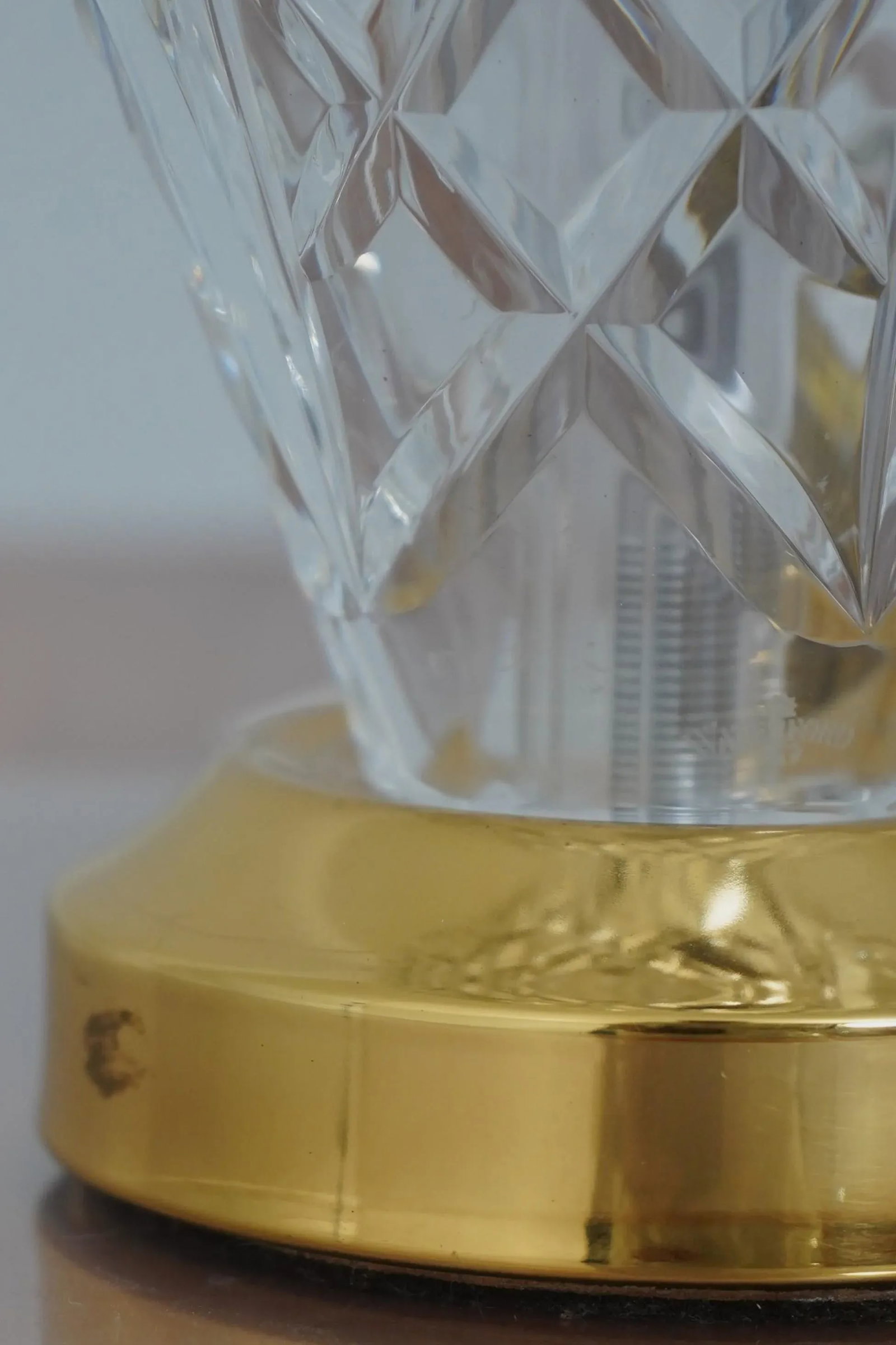 Waterford Etched Crystal Small Table Lamp - 3