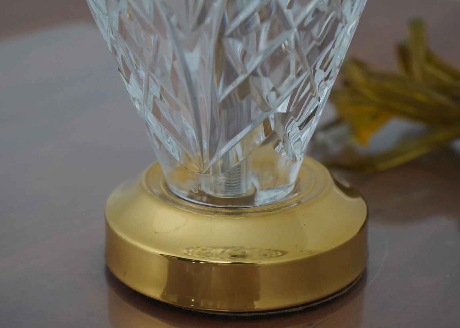 Waterford Etched Crystal Small Table Lamp - 6