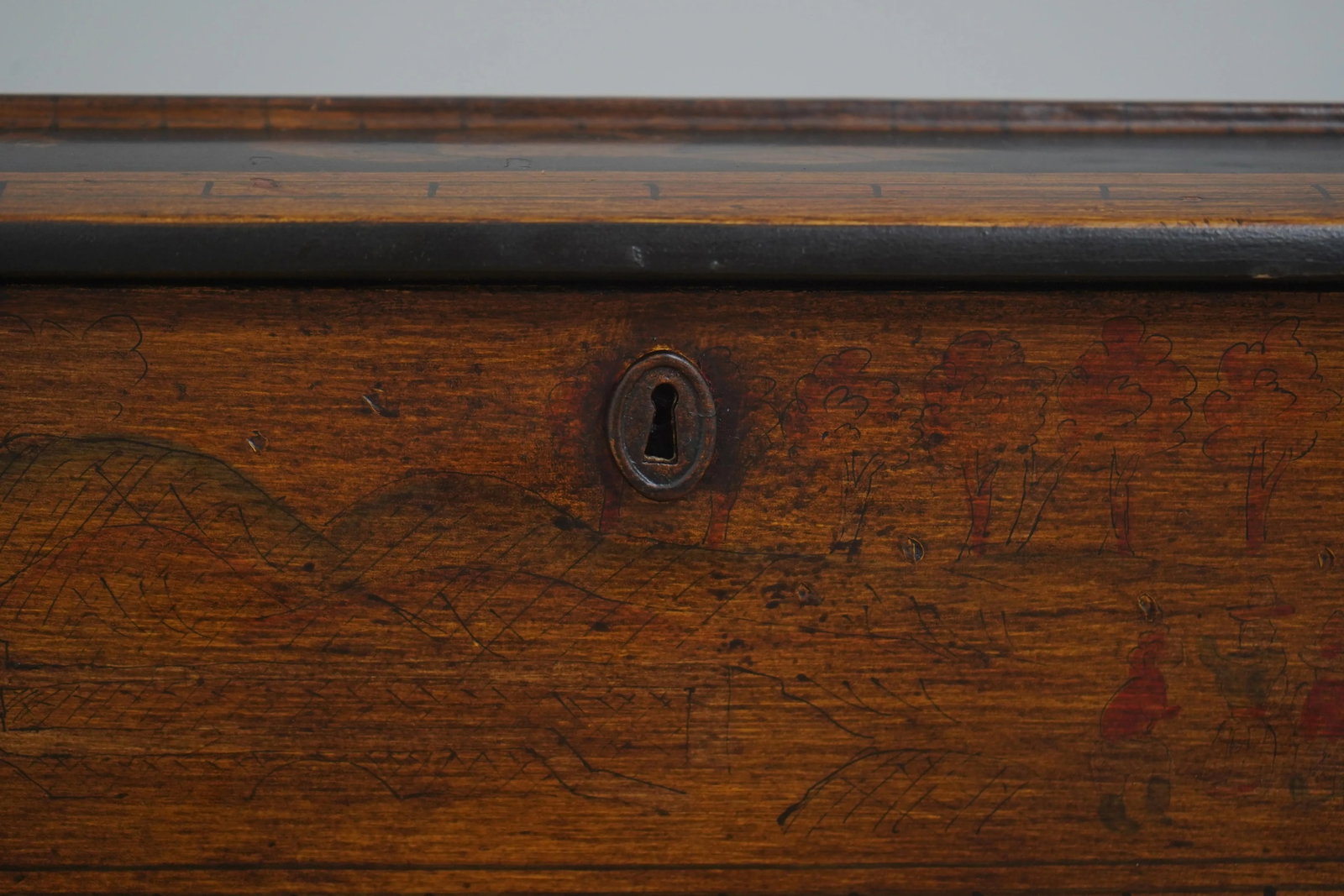 Neoclassical Dresser Top Jewelry Box W. Paw Feet - 10