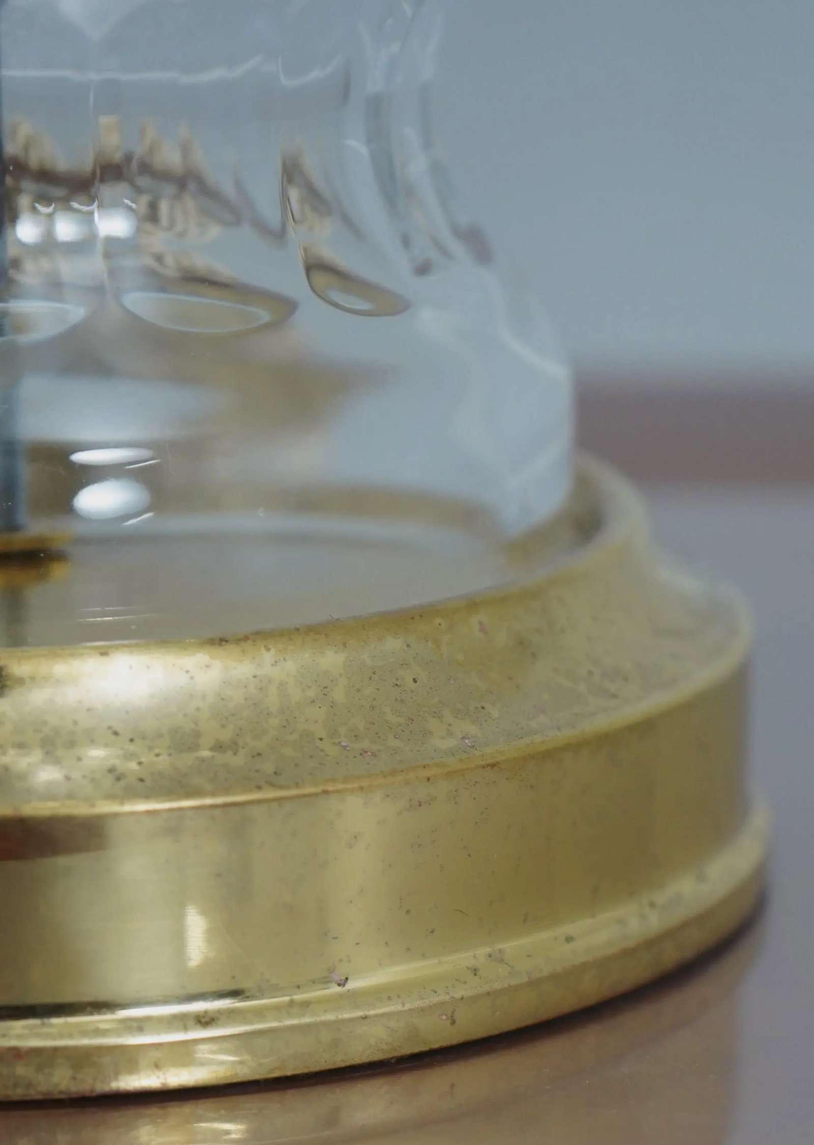 Waterford Crystal & Brass Table Lamp - 4
