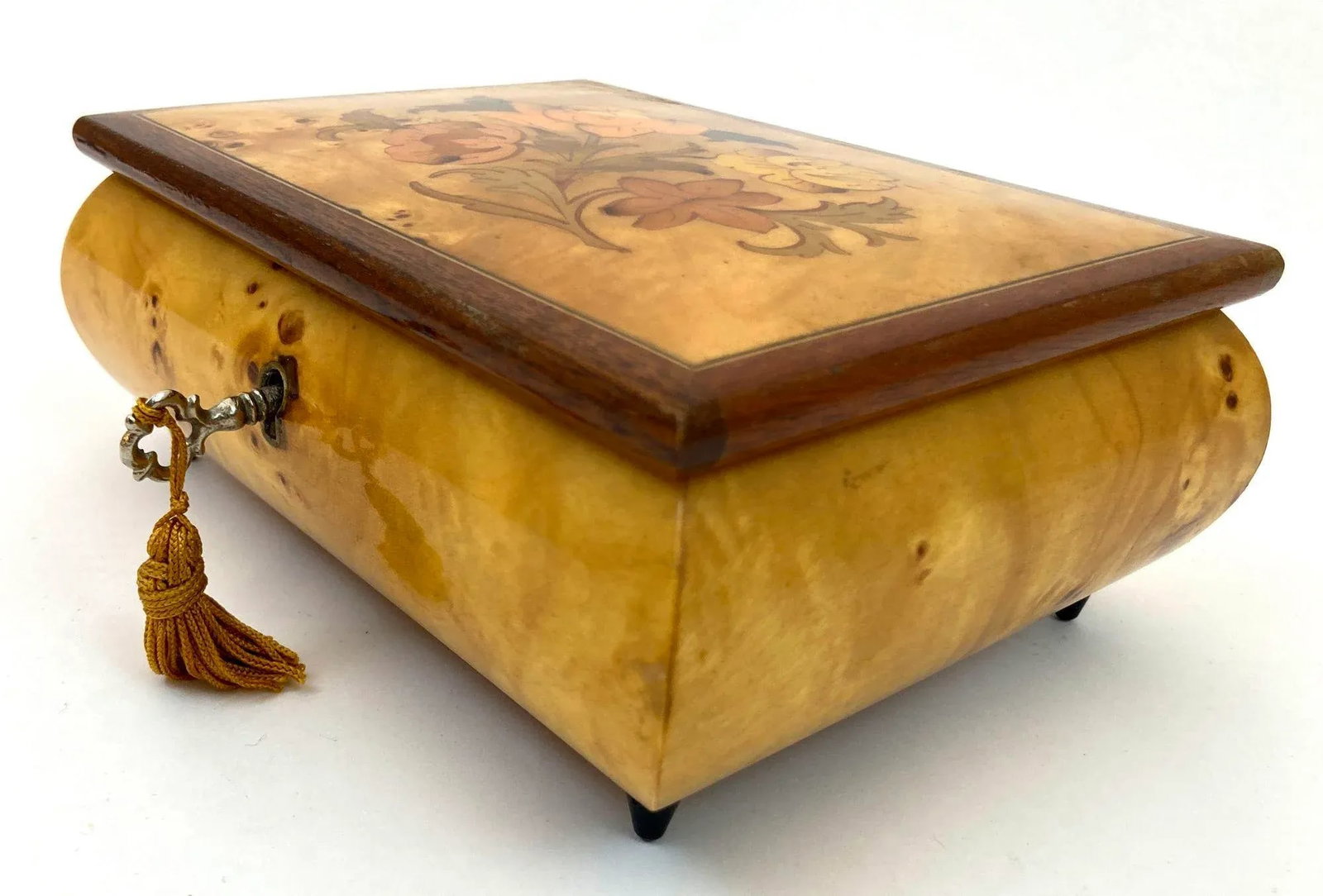 Vintage Jewelry Music Box Hand-Made in Italy - 4