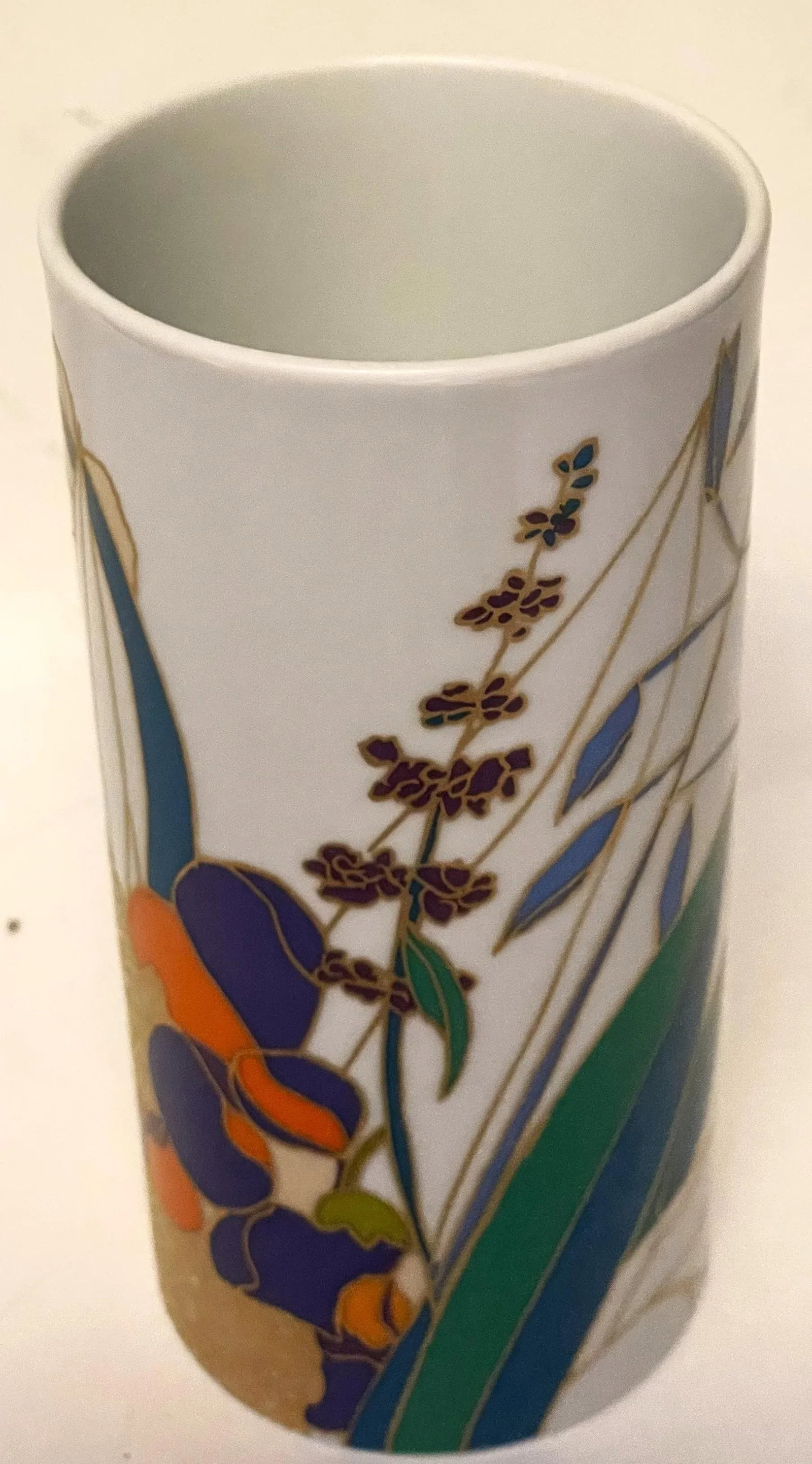 Mid 20th Century Rosenthal Studio-Linie Wolf Bauer White Porcelain Floral Vase - 2