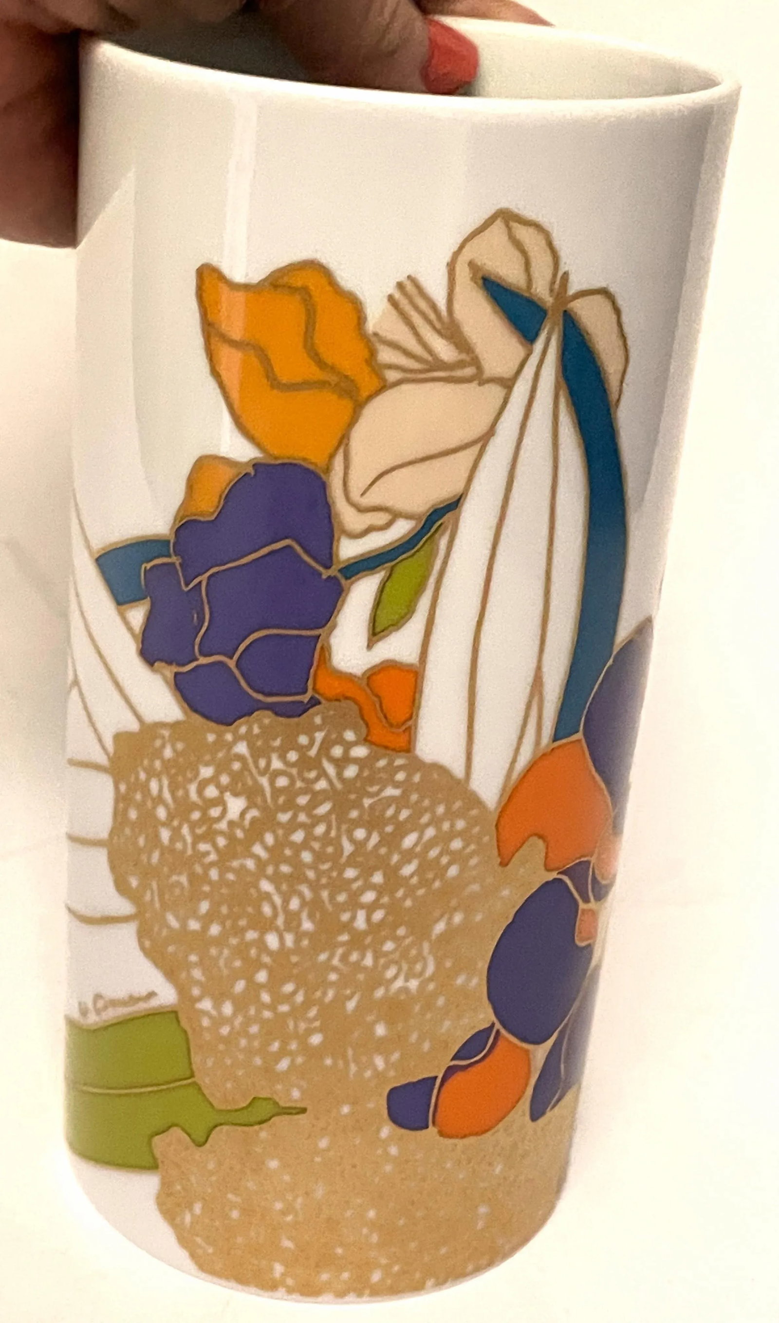 Mid 20th Century Rosenthal Studio-Linie Wolf Bauer White Porcelain Floral Vase - 5