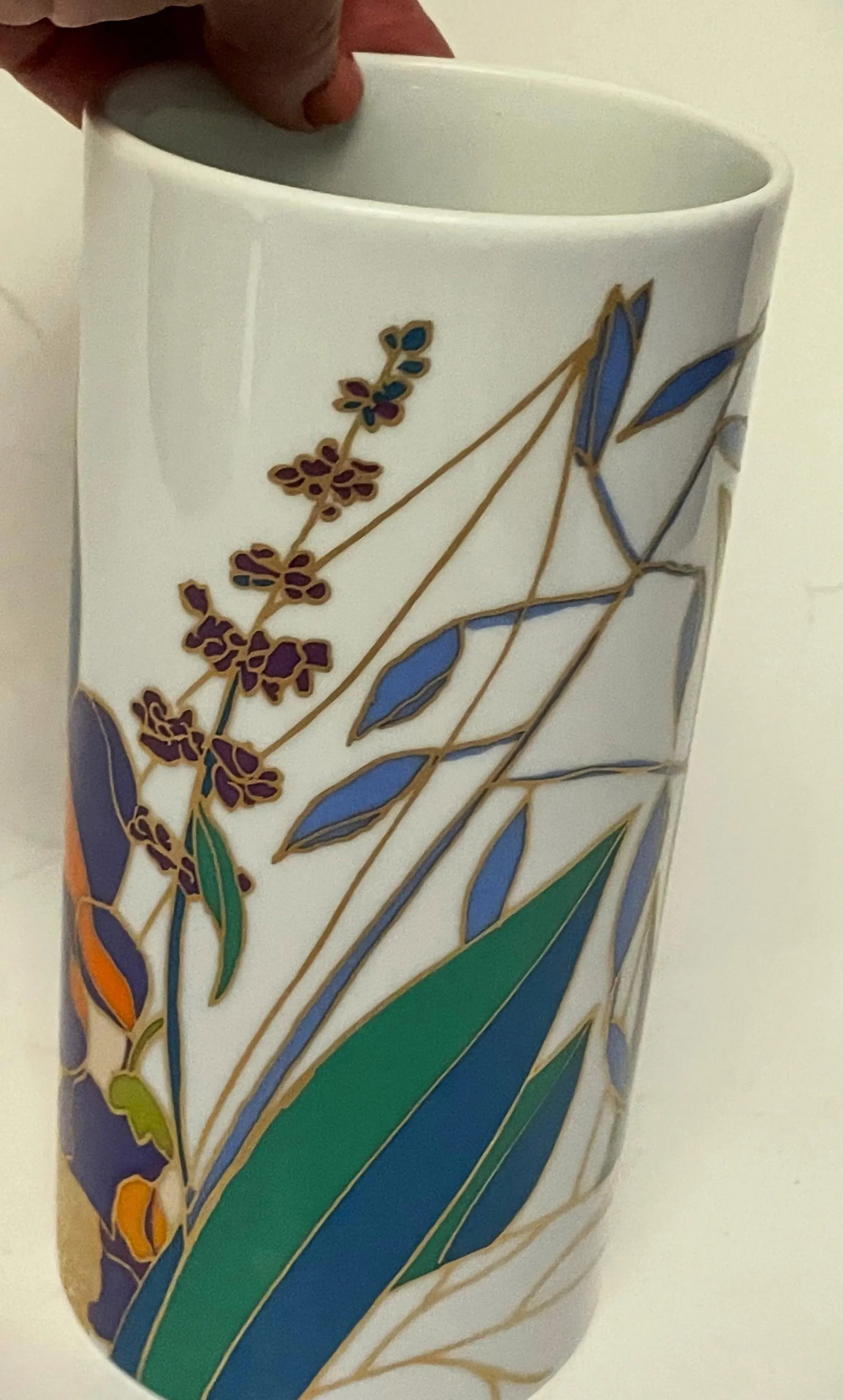 Mid 20th Century Rosenthal Studio-Linie Wolf Bauer White Porcelain Floral Vase - 7