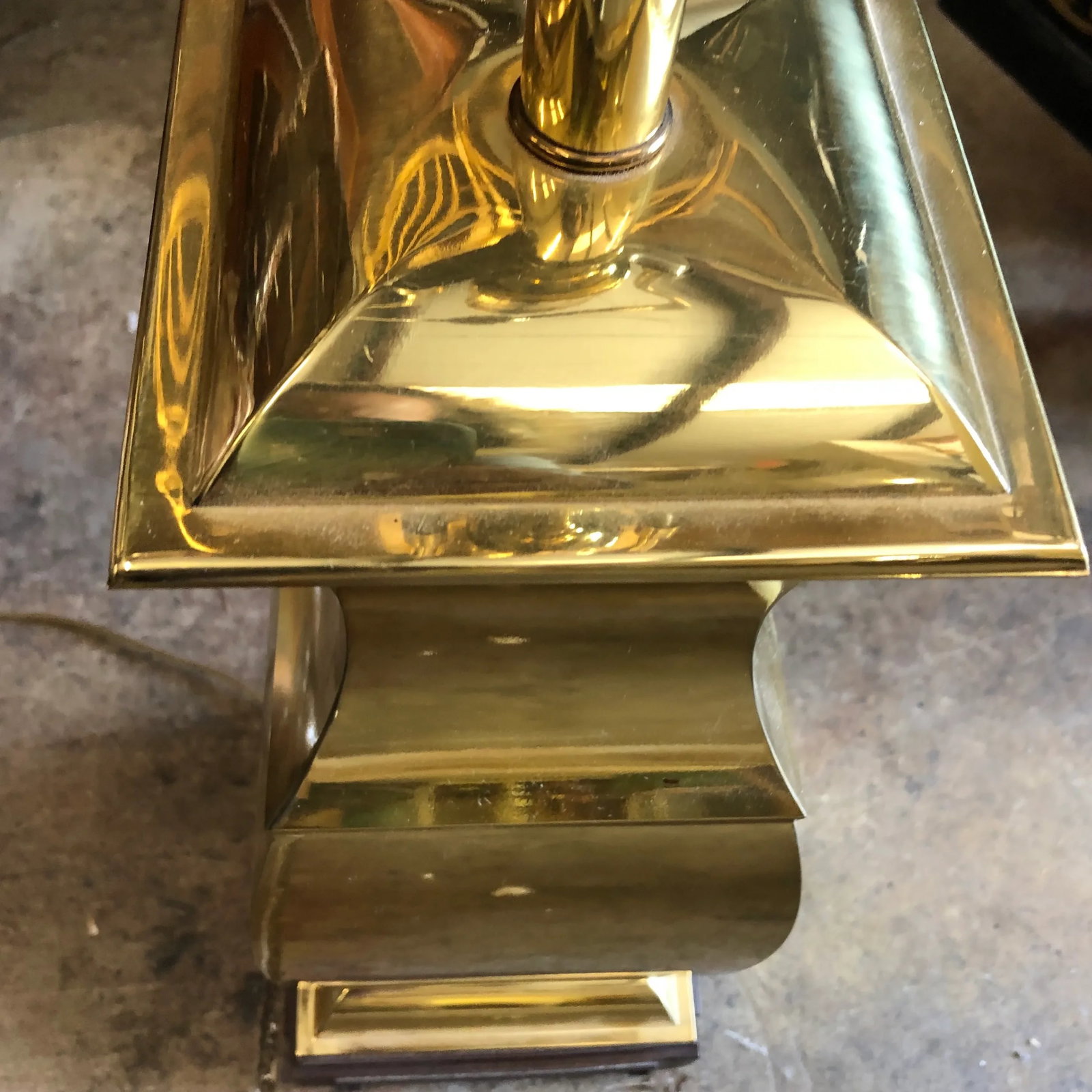 Vintage Brass Chinoiserie Asian Ginger Lamp - 7