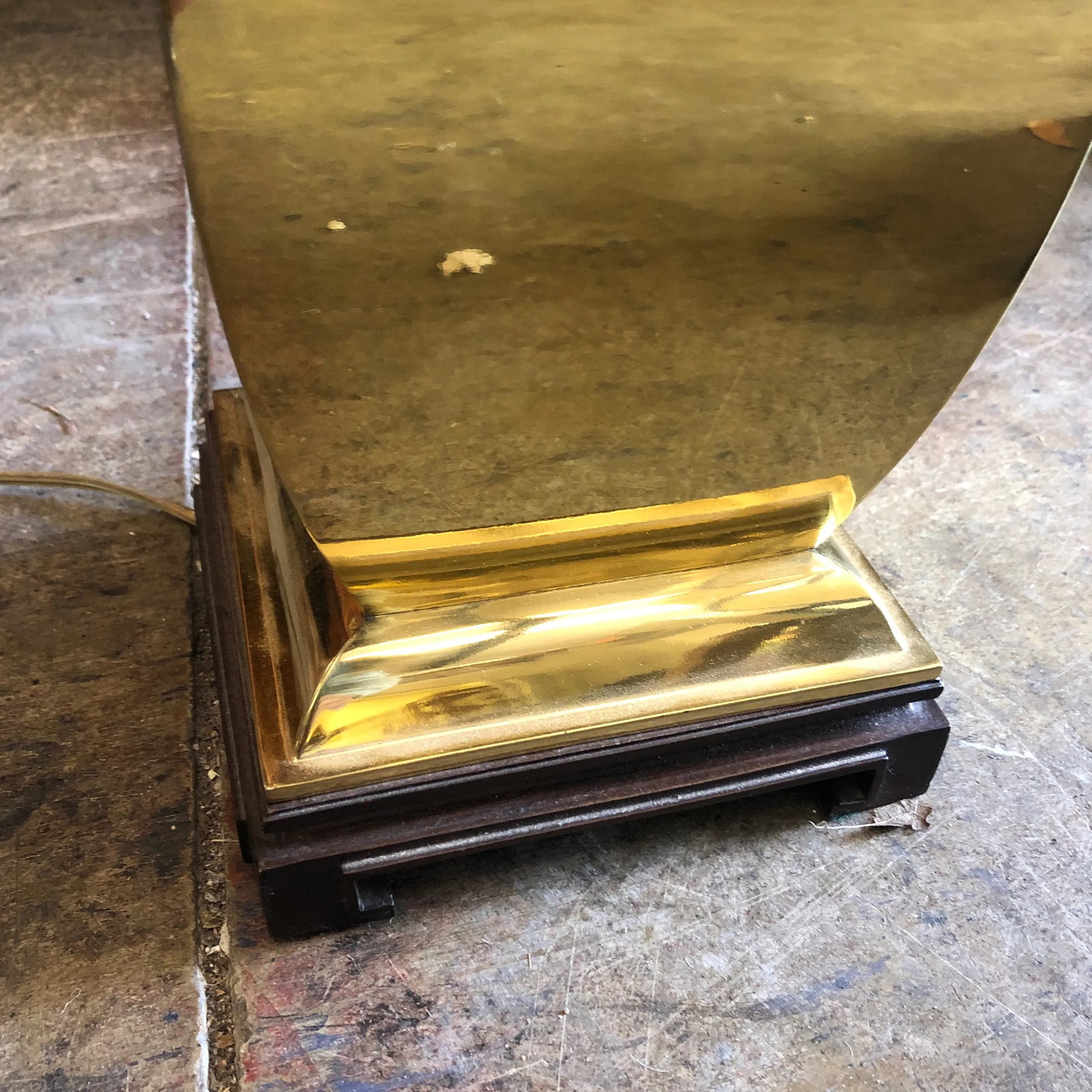 Vintage Brass Chinoiserie Asian Ginger Lamp - 8