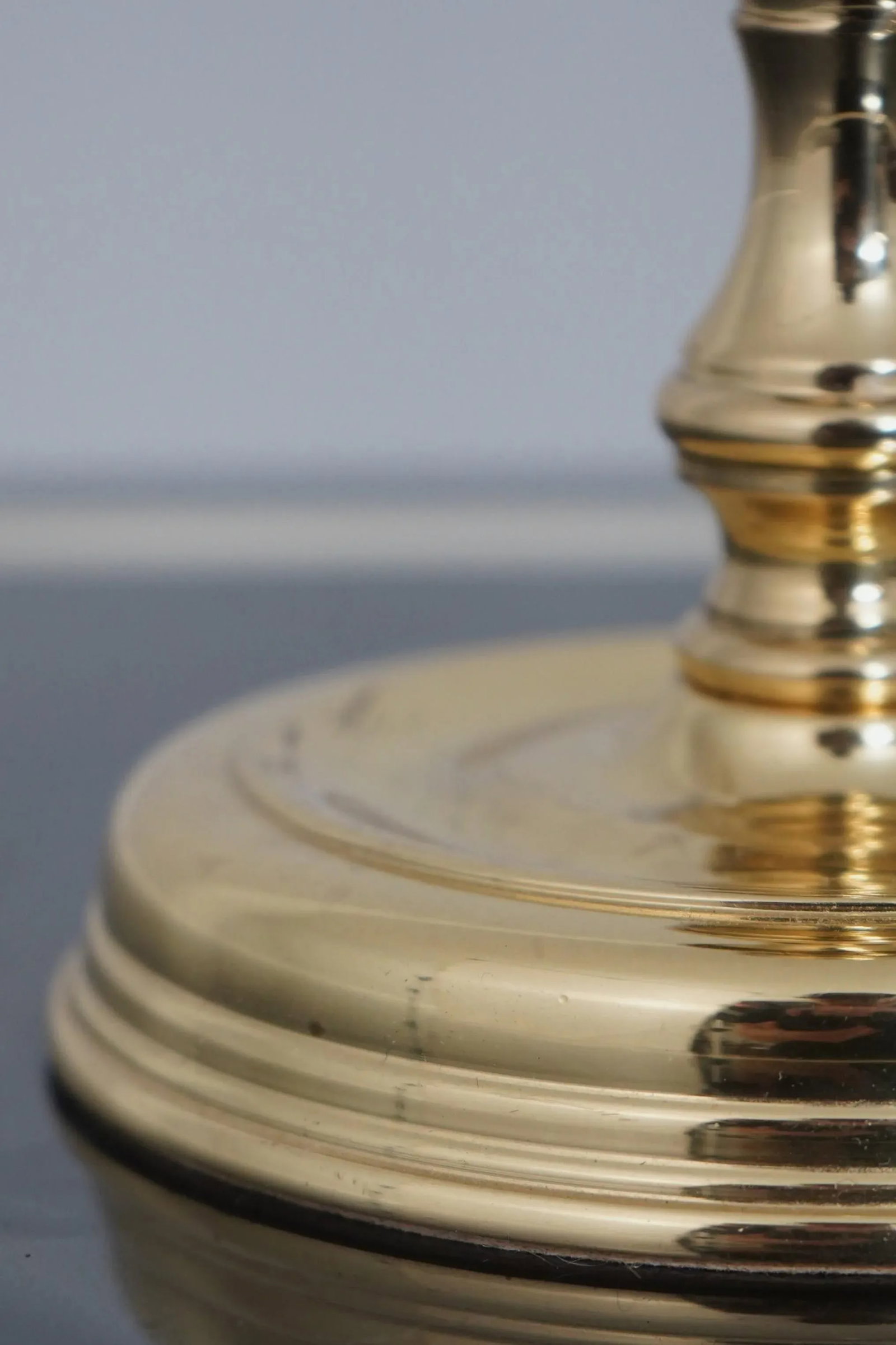 Pair Baldwin Colonial Williamsburg Style Brass Candlesticks - 2