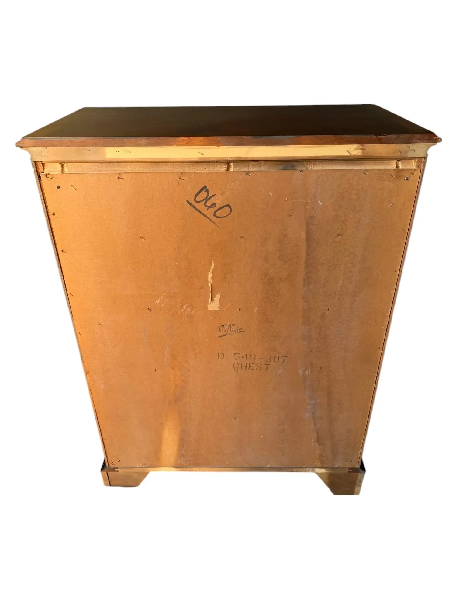Dixie Chippendale Banded Mahogany Chest of Six Drawers - 4
