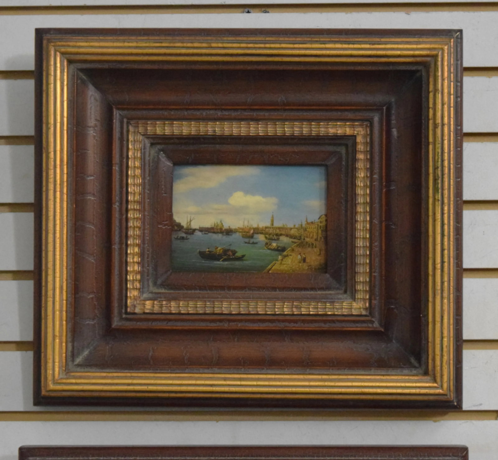 Pair Artist Signed Ship Oil Paintings on Boards - 3