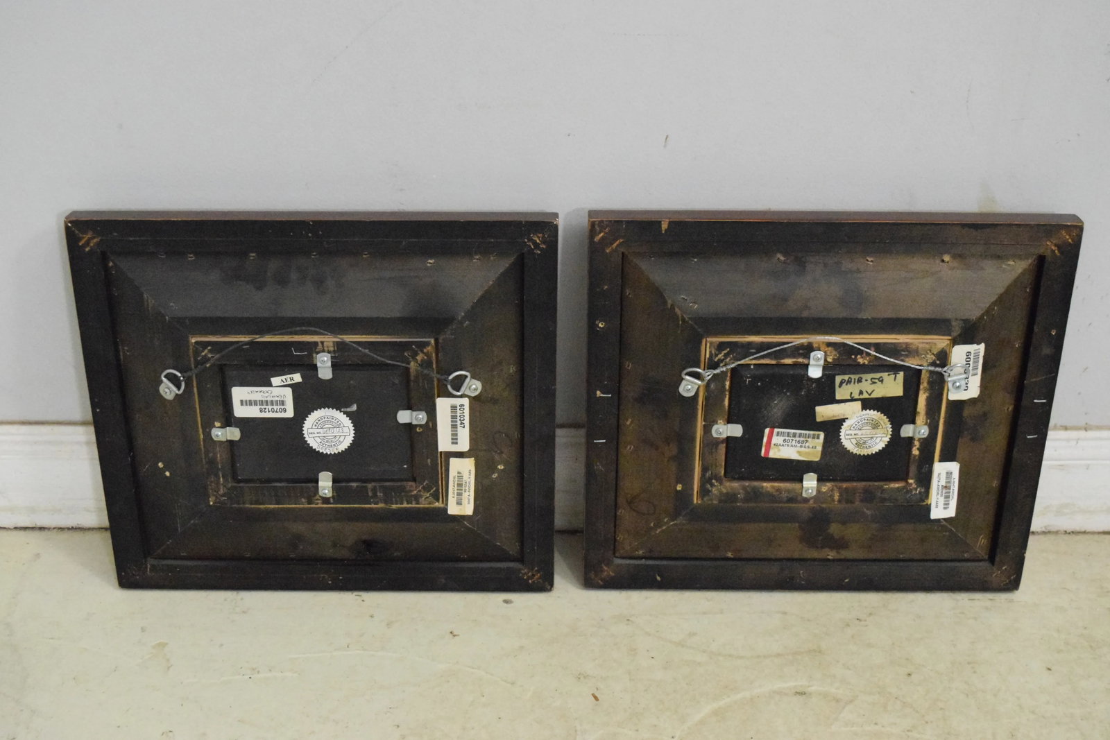 Pair Artist Signed Ship Oil Paintings on Boards - 6