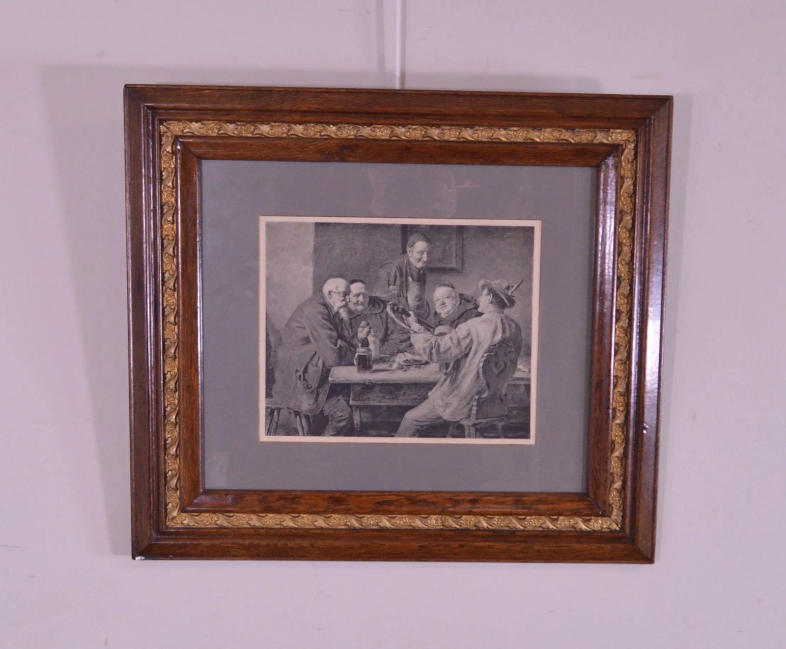 After E. Grutzner "The Song" Photogravure Custome Period Frame - 3