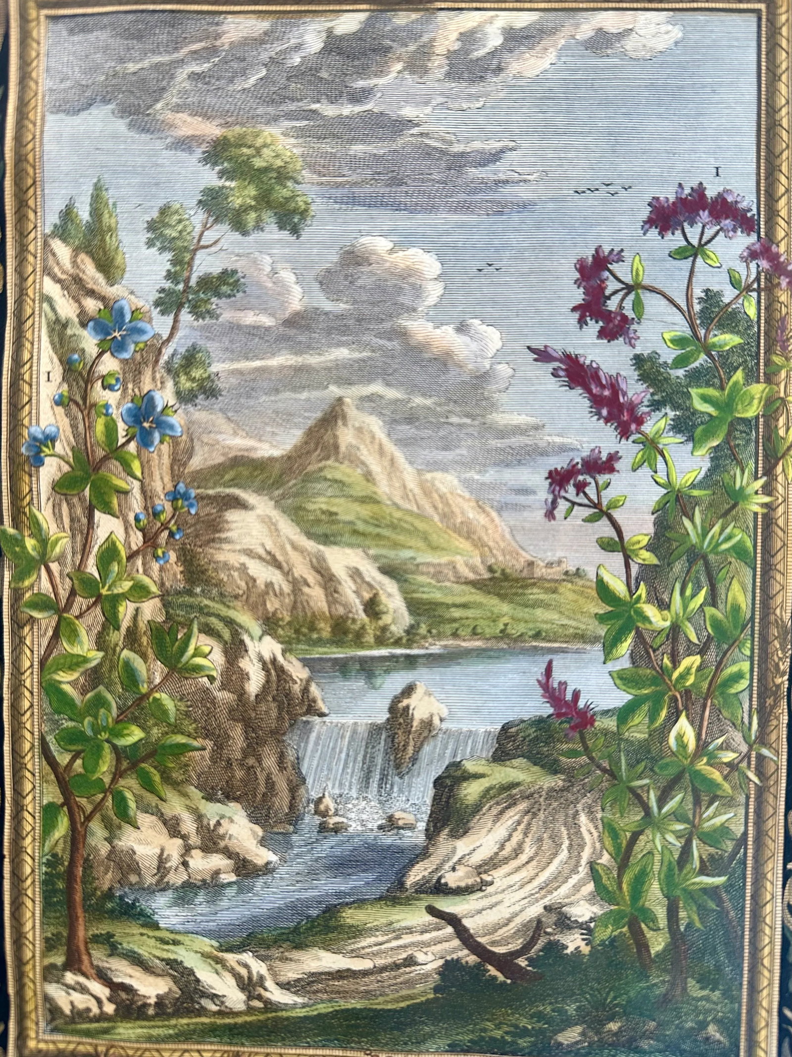 Creation of Universe, Original Engraving by Johann Scheuchzer, 1731 - 4