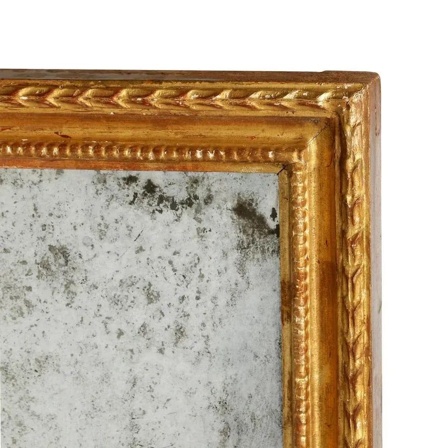 Carved and Gilt Pier Mirror With Antiqued Glass - 2