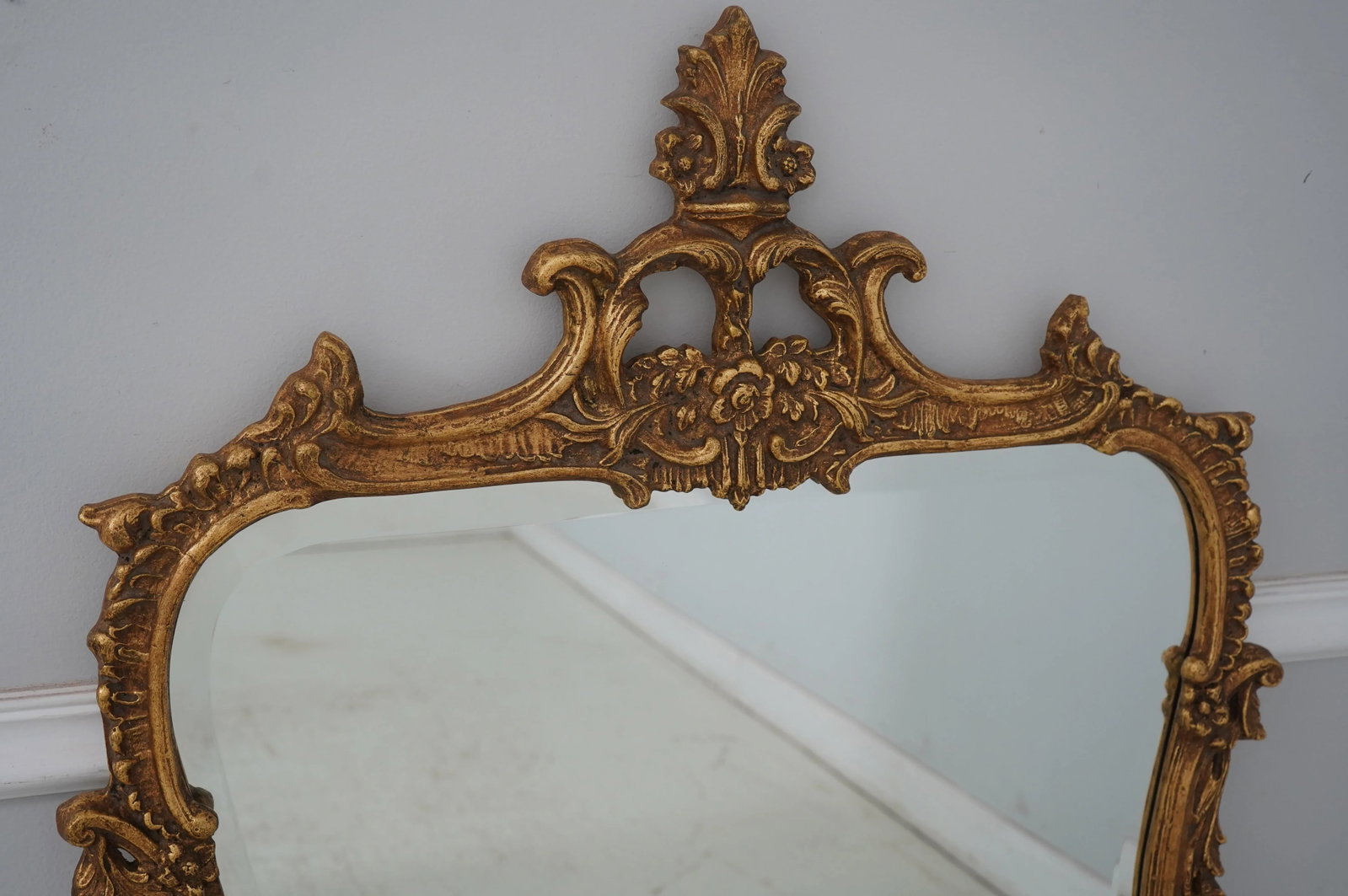 Friedman Brothers French Style Gold Painted Ornate Mirror - 4