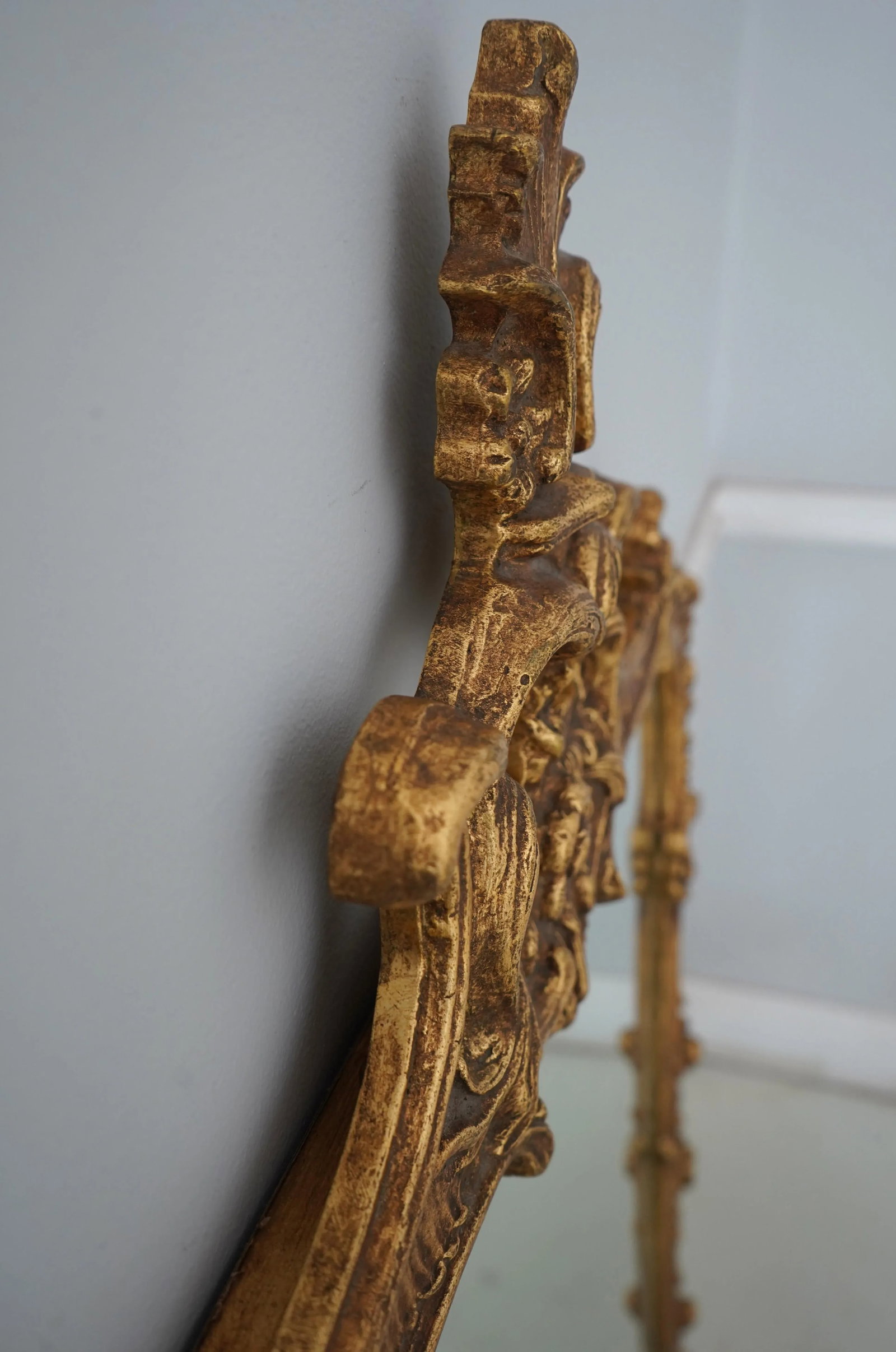 Friedman Brothers French Style Gold Painted Ornate Mirror - 5