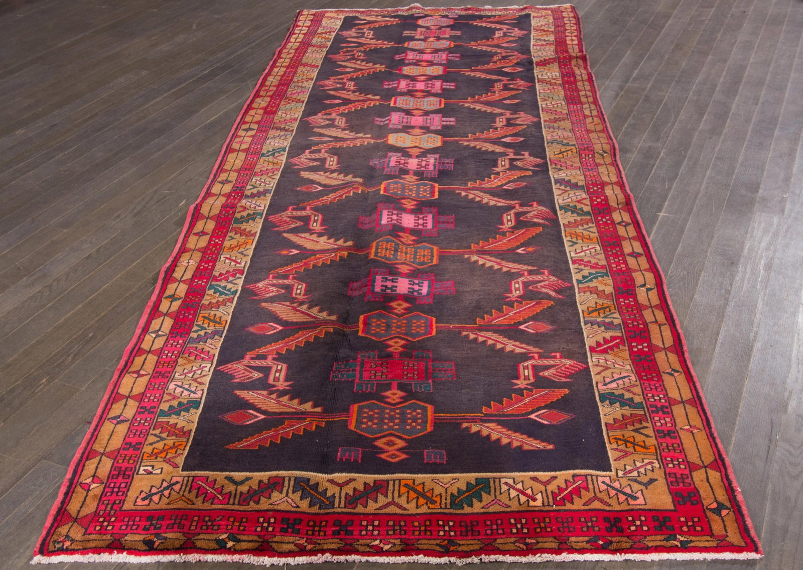 Mid 20th Century Persian Heriz Rug, 4'6" X 11'6" - 4