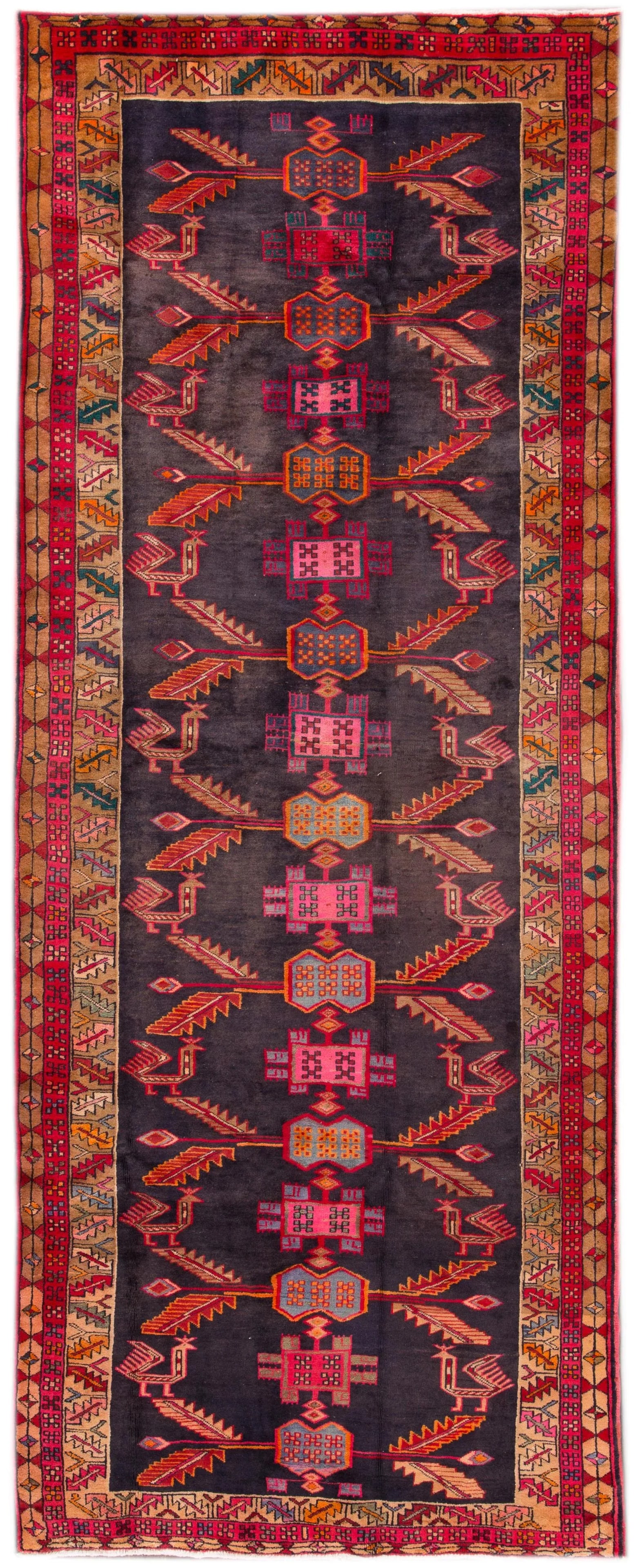 Mid 20th Century Persian Heriz Rug, 4'6" X 11'6" - 6