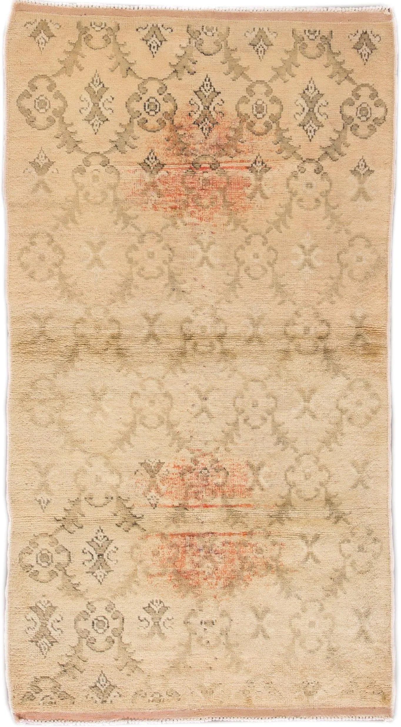Mid 20th Century Vintage Khotan Rug, 6'3" X 3'5" - 7