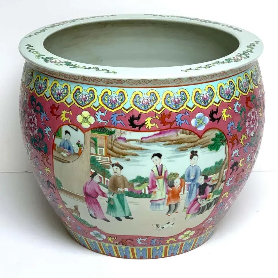 Early 20th Century Chinese Famille Verte Fishbowl - 4
