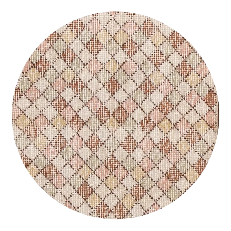 Mid-20th Century Vintage Art Deco Wool Runner 1'07" X 5". - 2