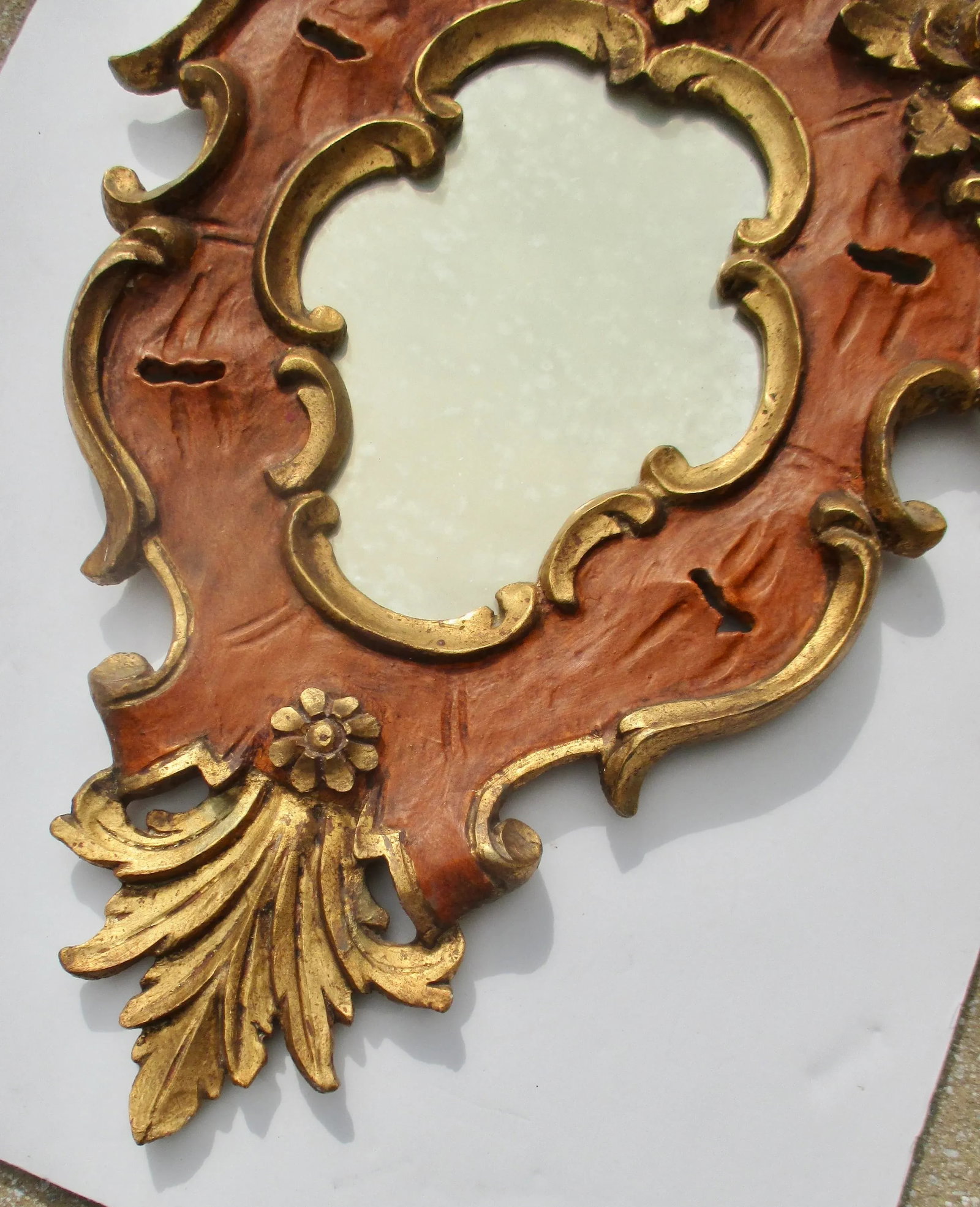 Vintage Spanish Colonial Baroque Style Mirror Circa 80s - 4