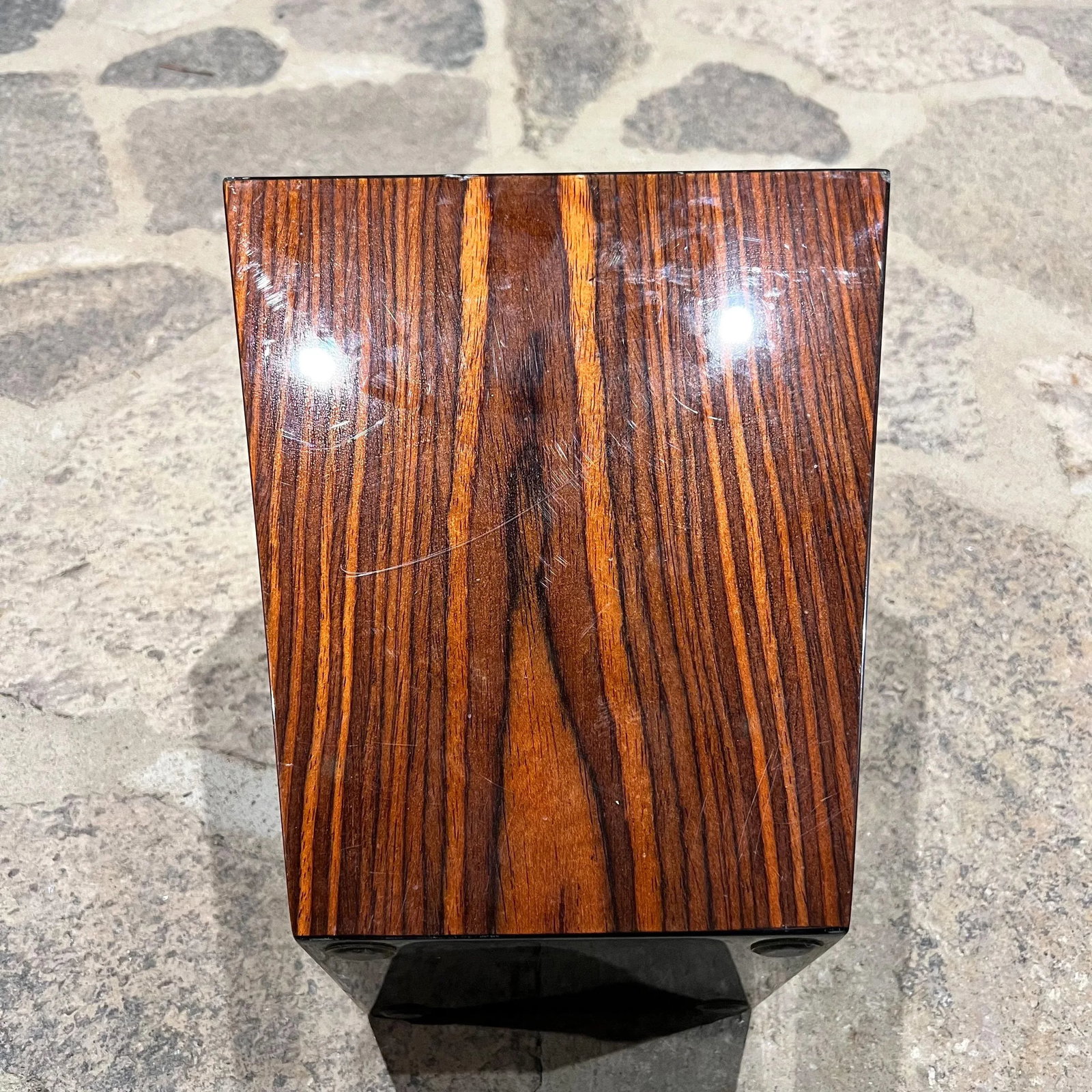 1970s MCM Walnut Wood Planter Box Jardiniere Waste Basket - 7