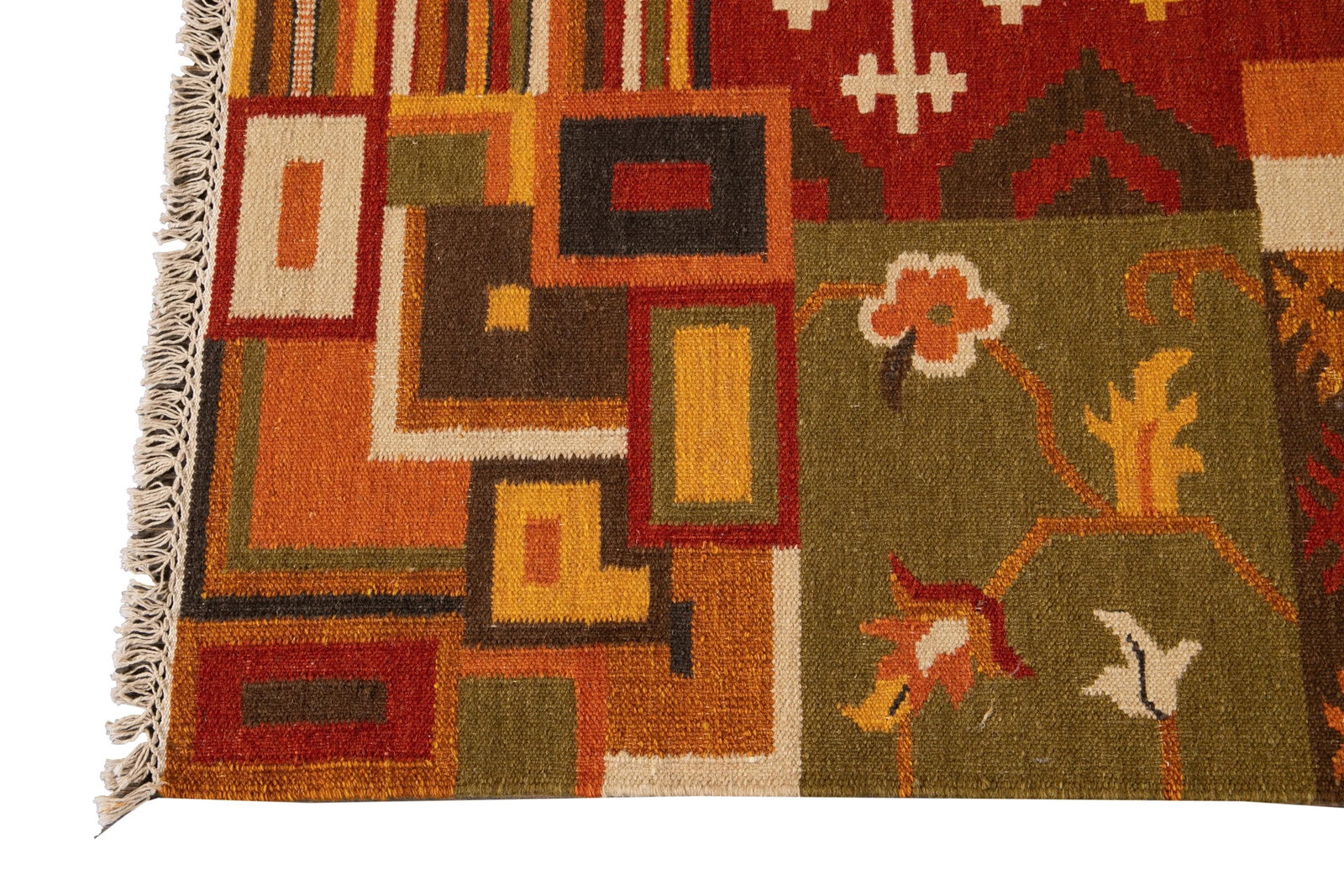 21st Century Contemporary Kilim Rug 4 '6'' X 6' 6''. - 7